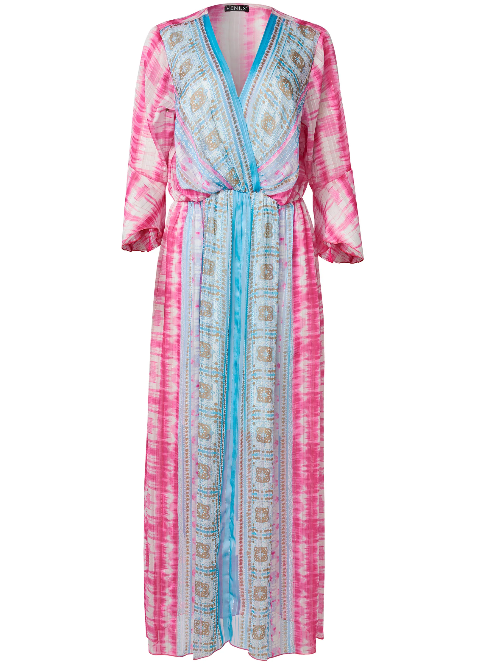 Printed maxi dress - Pink Multi