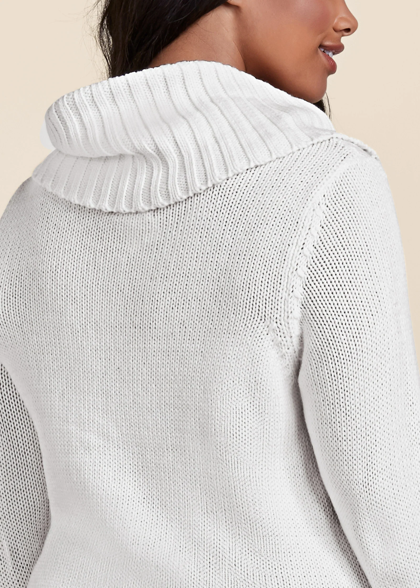 Cozy sweater dress - Off White