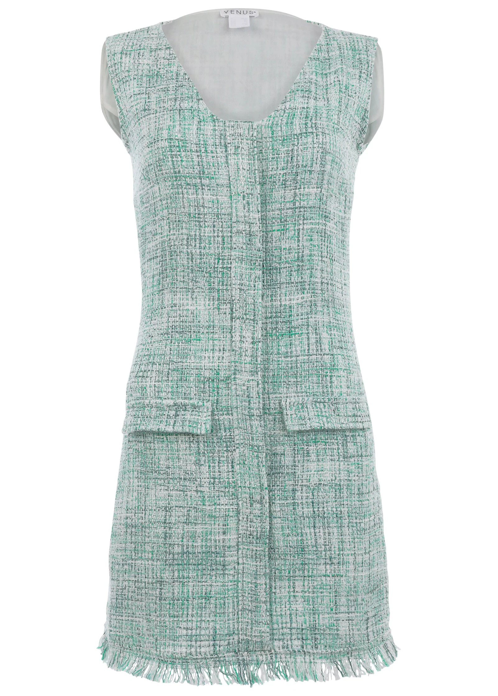 Terrace tweed mini dress - Blue Multi