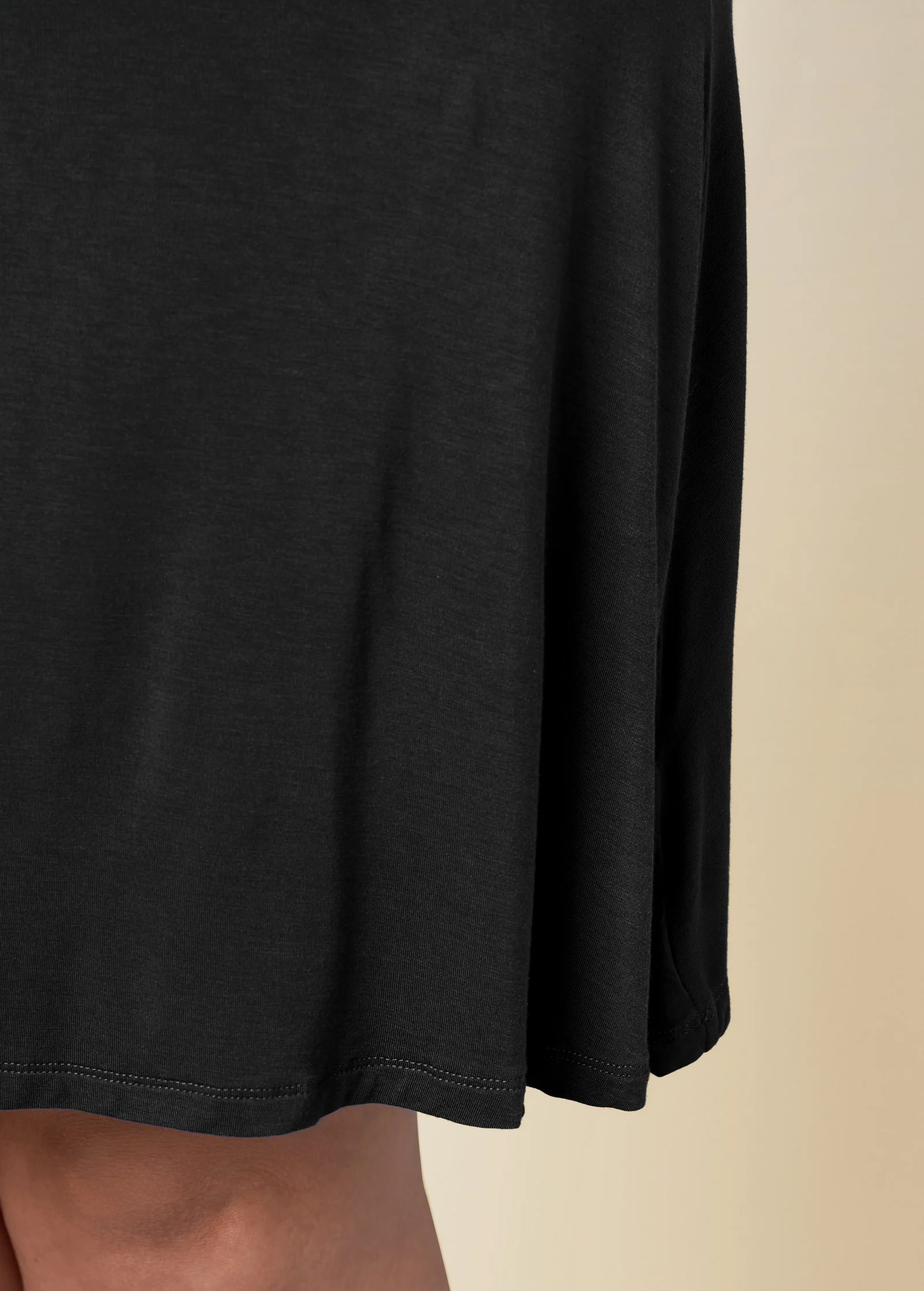 Draped front dress - Black