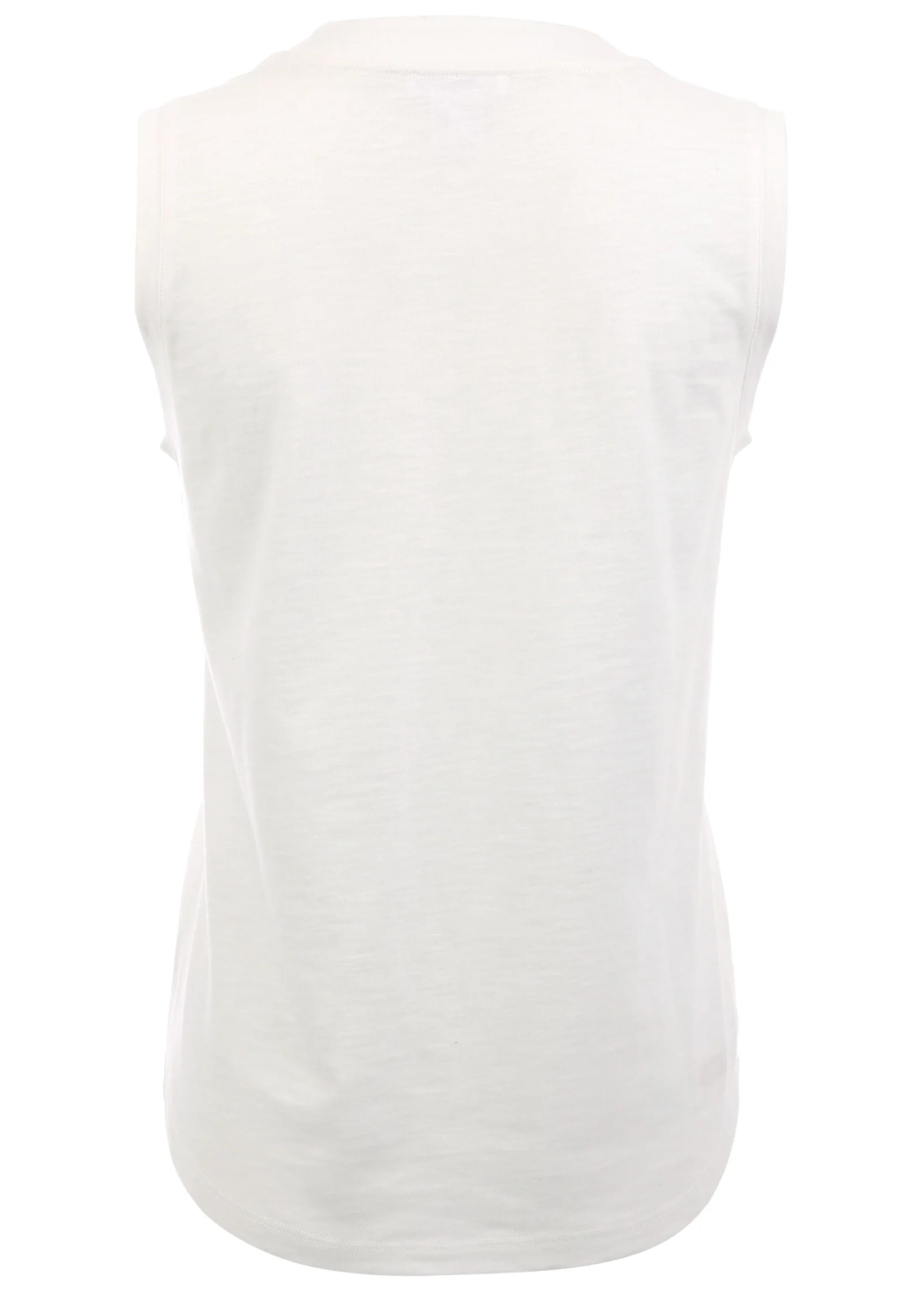 V-Neck shirred tank - Off White