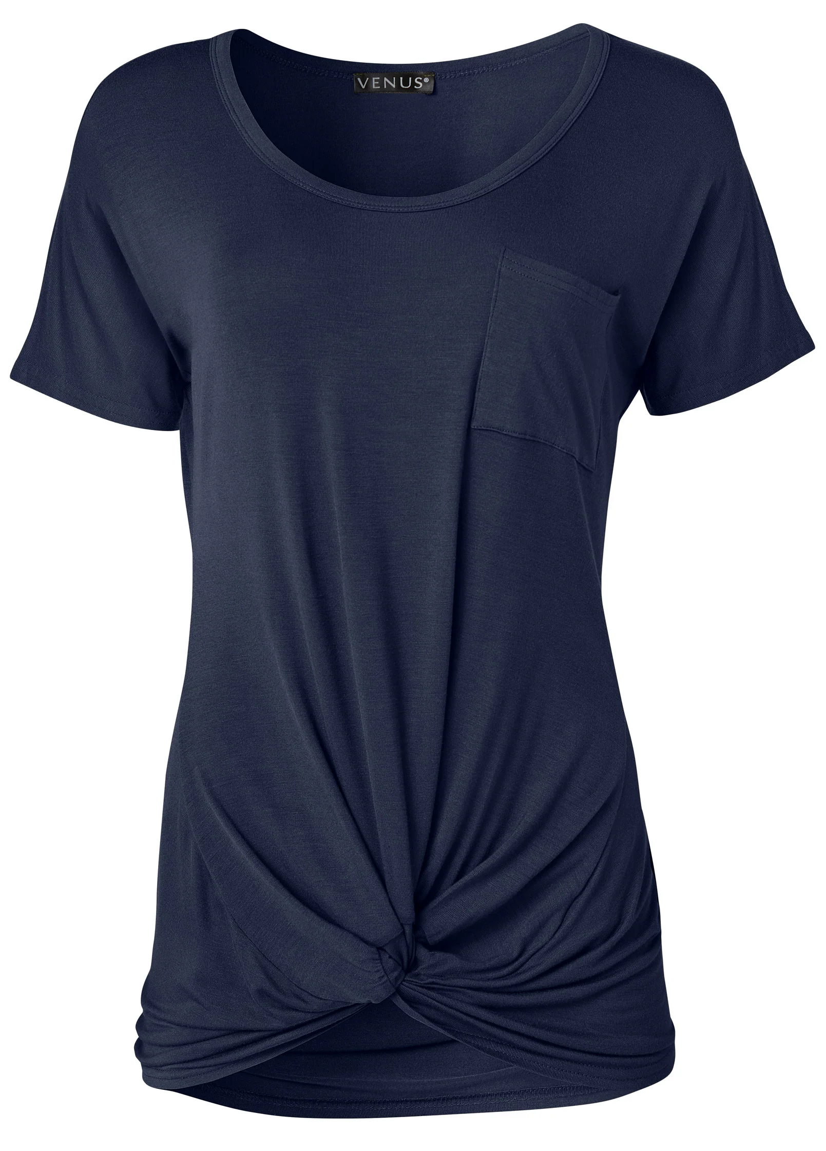 Twisted knot detail tee - Navy