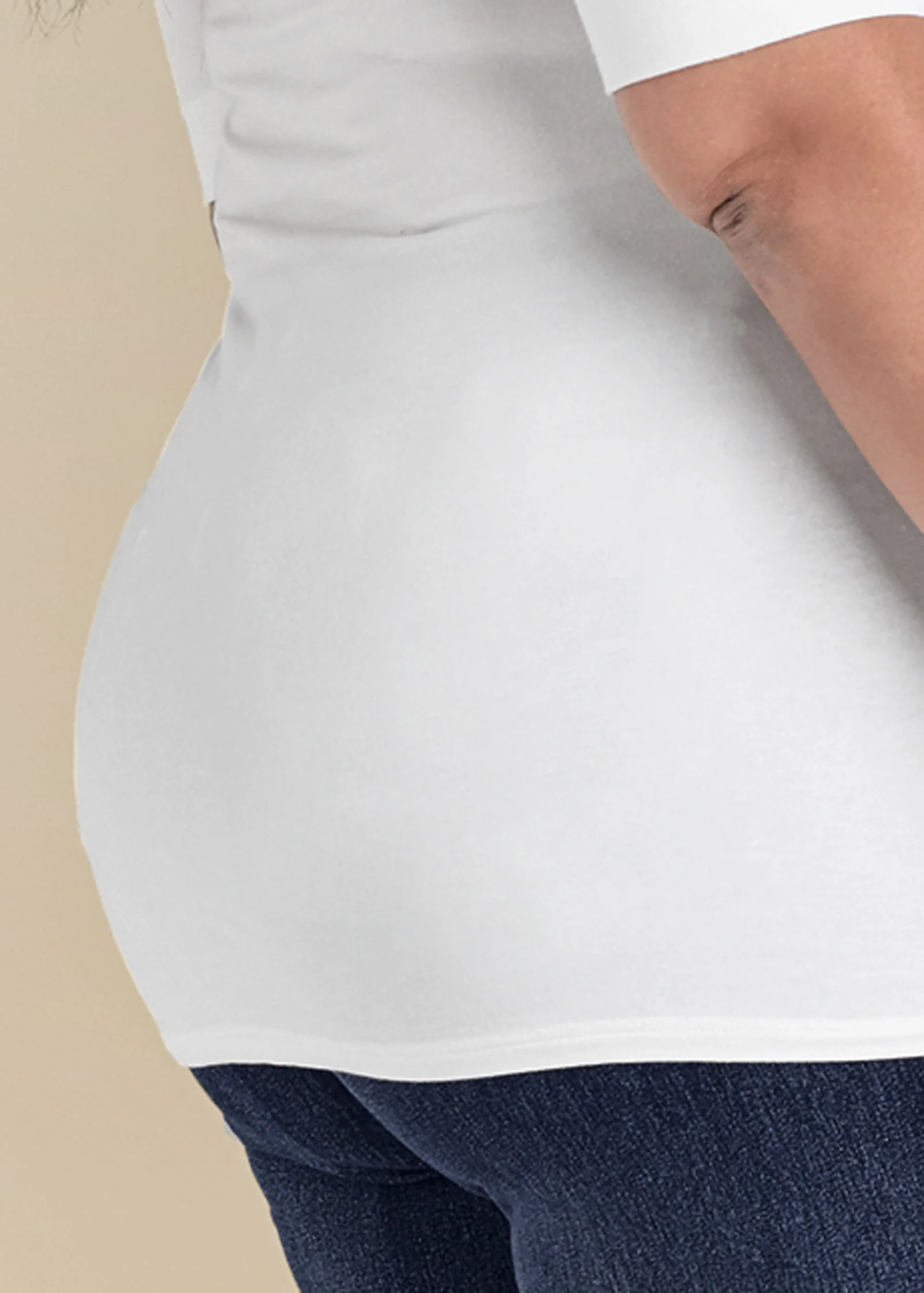 Long and lean tee - White