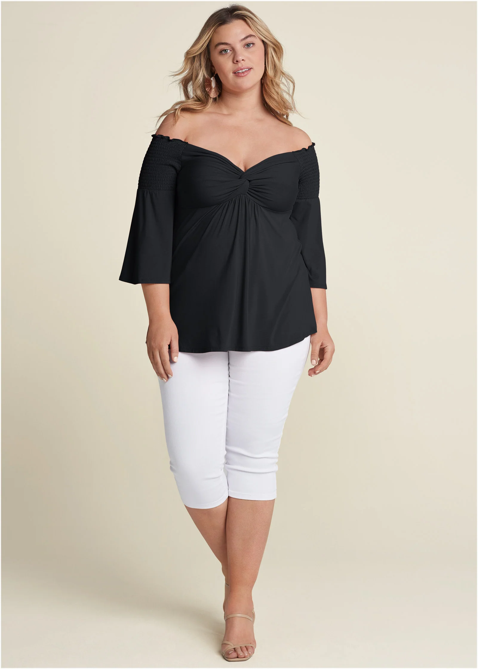 Off-the-shoulder top - Black