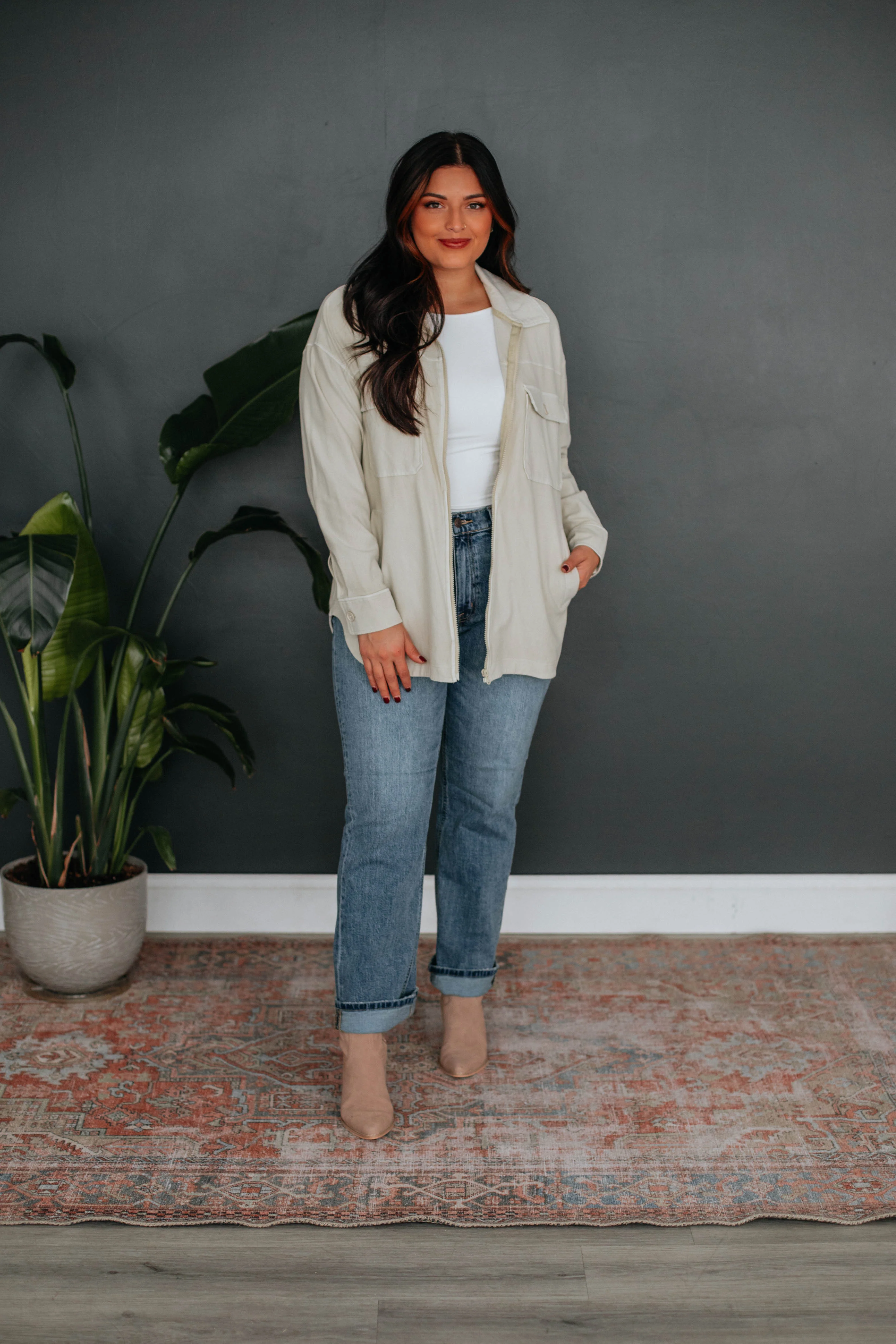 Zoey Shacket - Natural