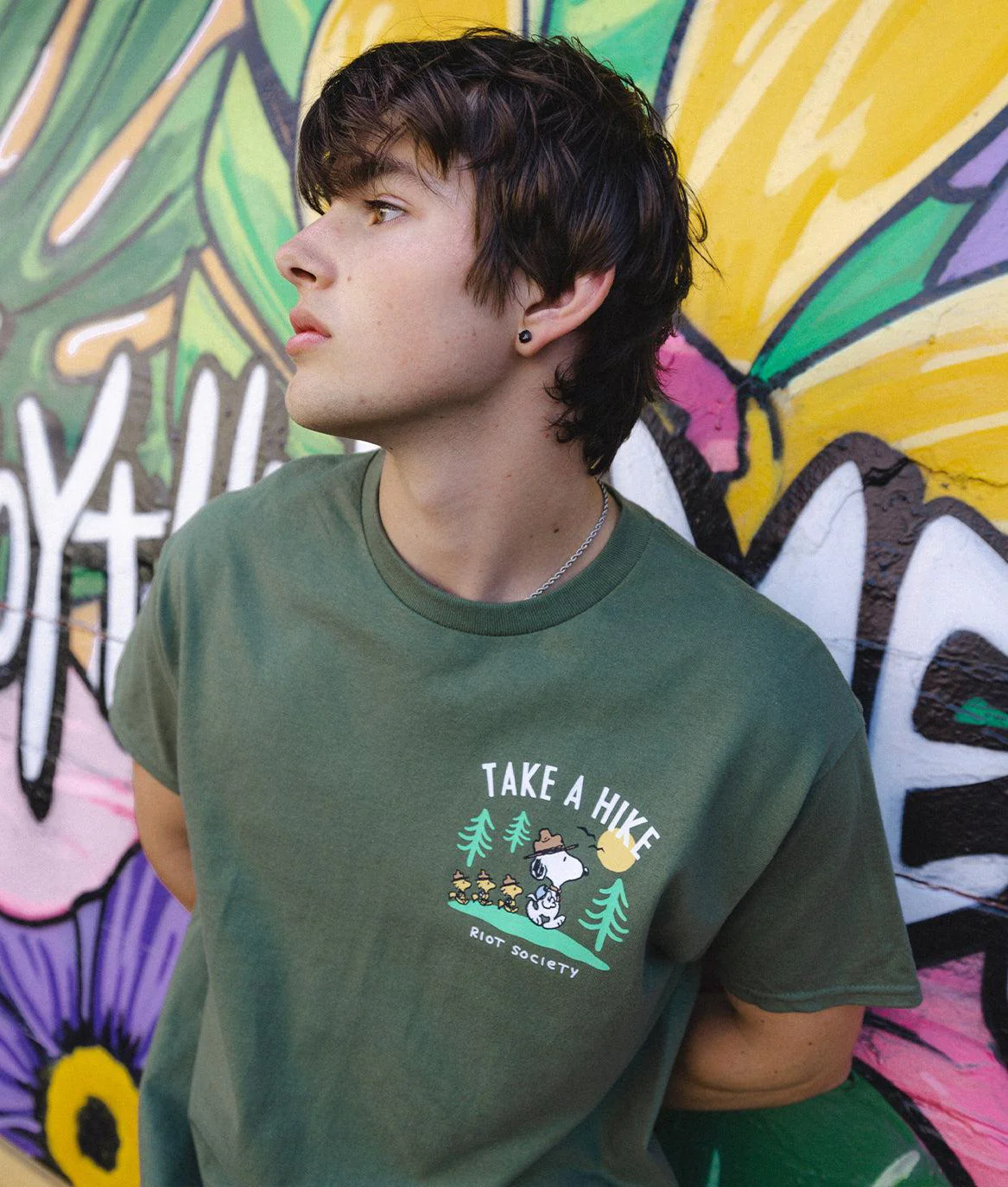 Peanuts Snoopy Take a Hike Mens T-Shirt