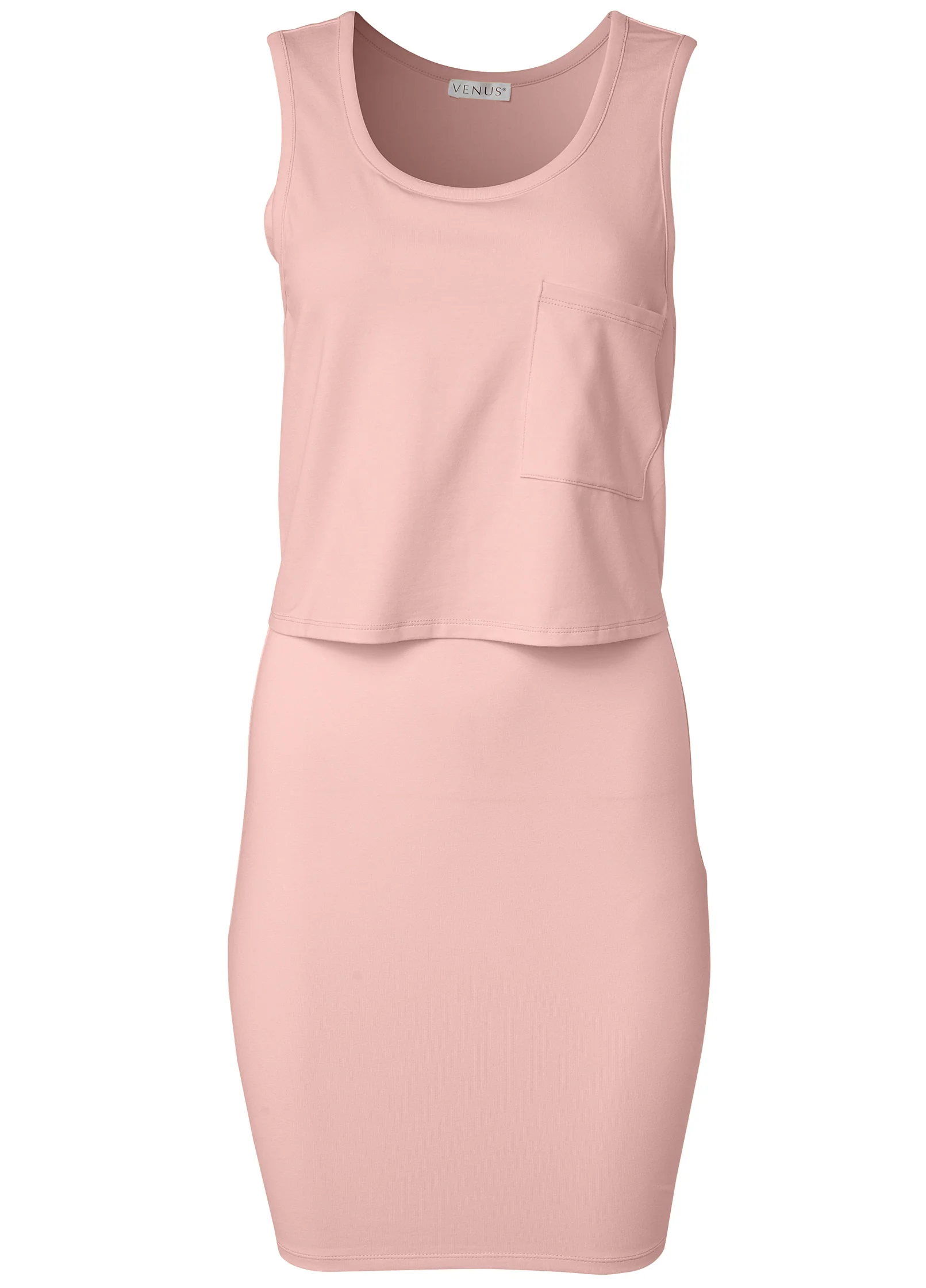Casual tank dress - Pink