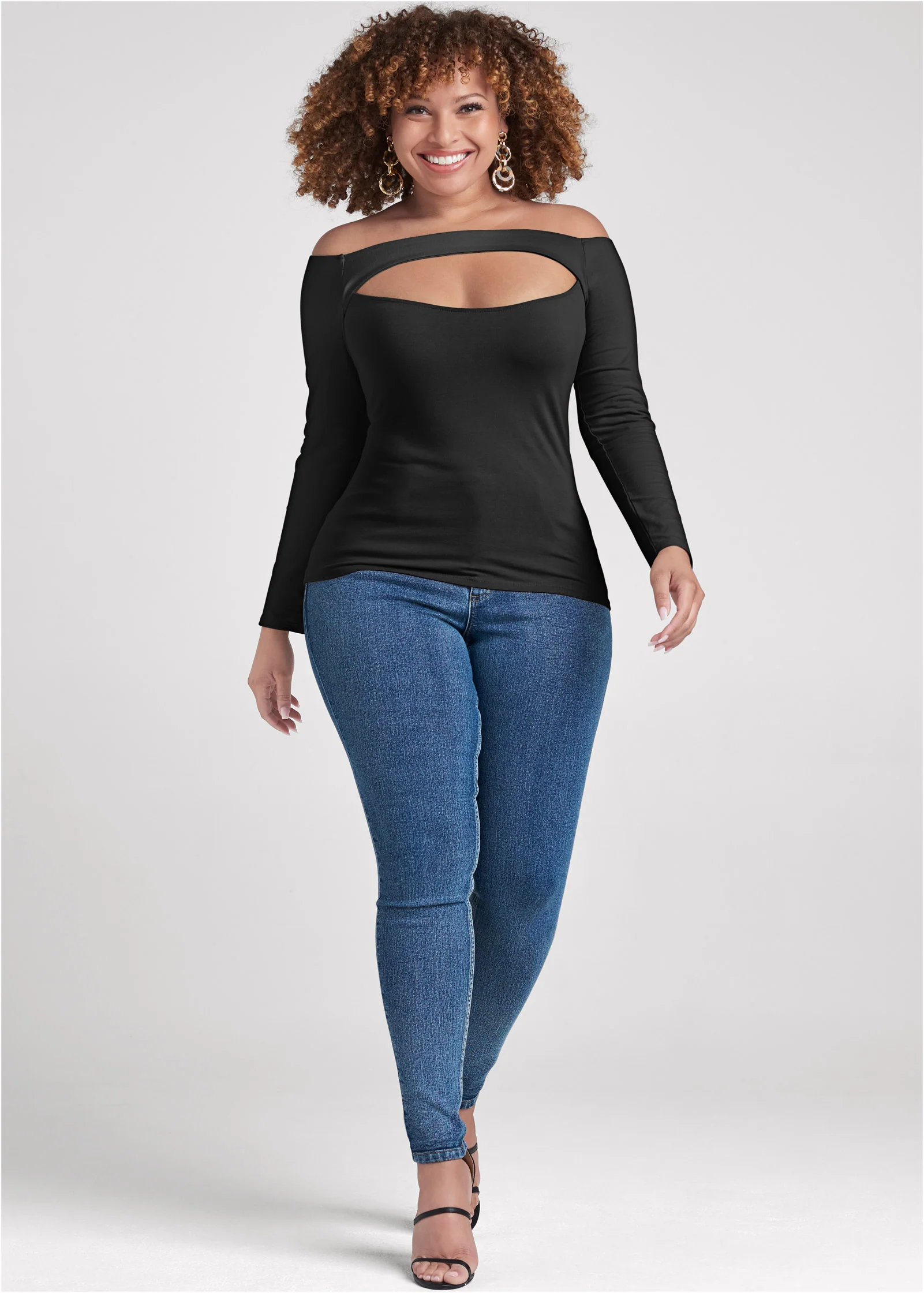 Off-the-shoulder top - Black