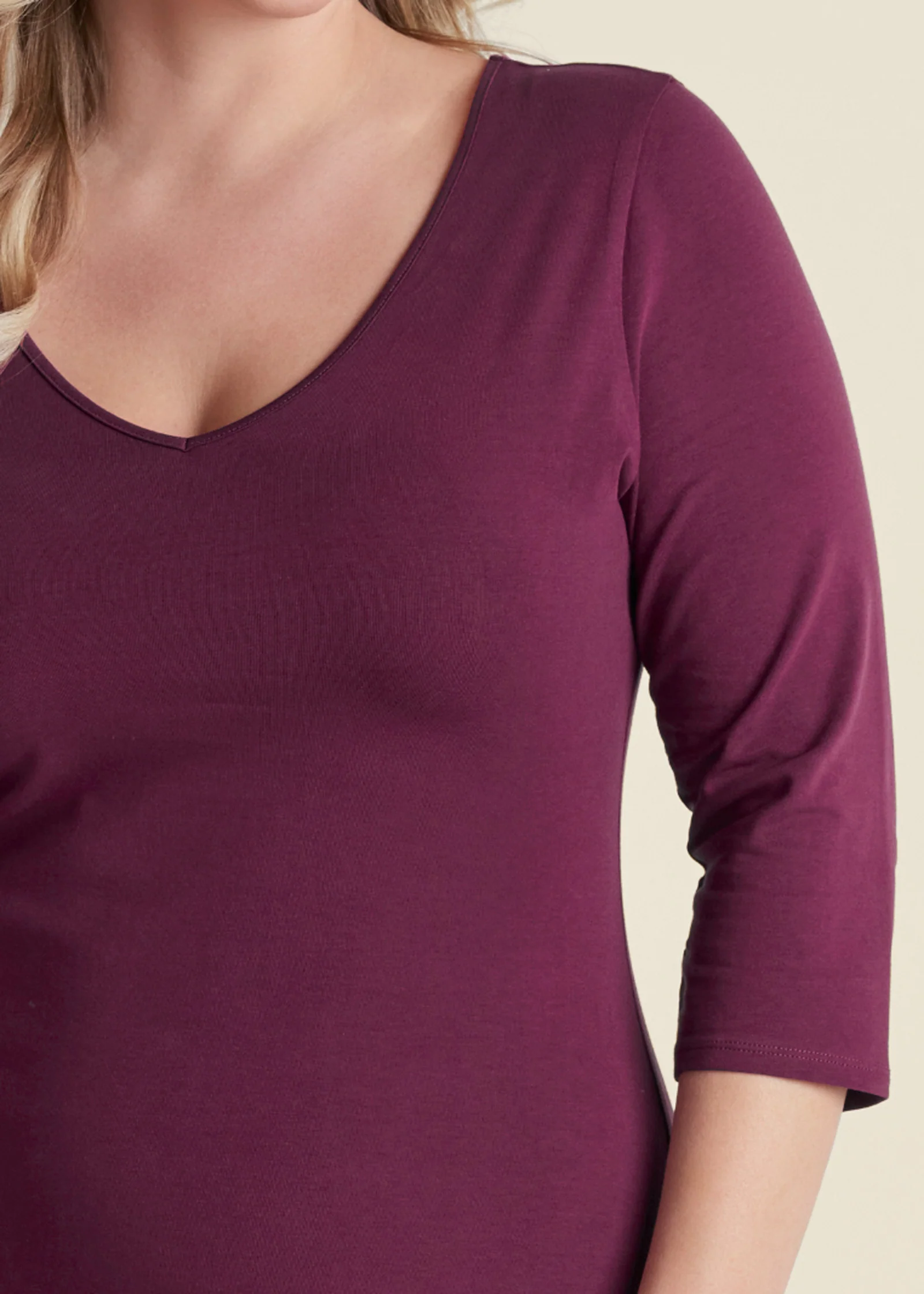 Long and lean mini dress - Wine