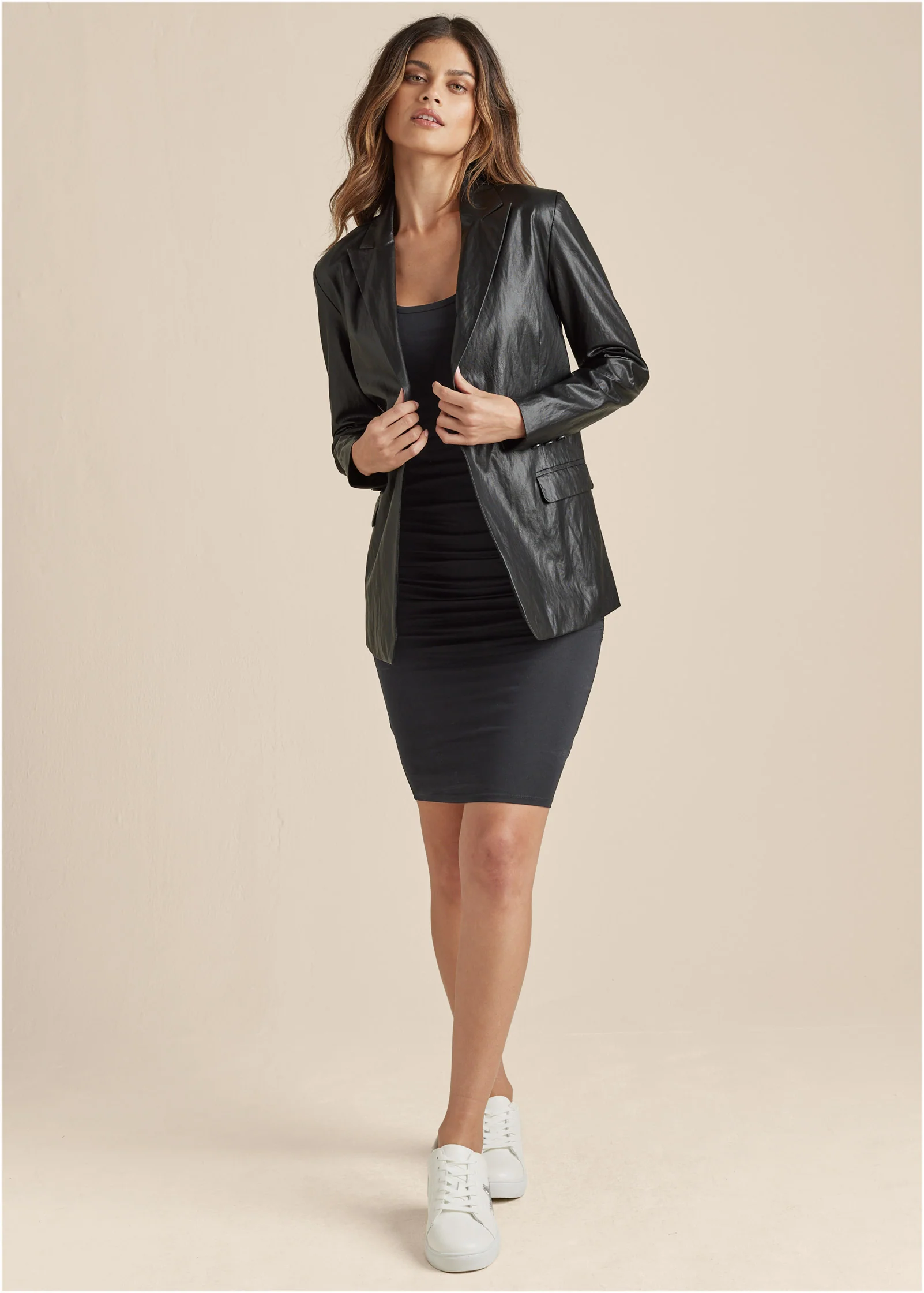 Ruched tank dress - Black