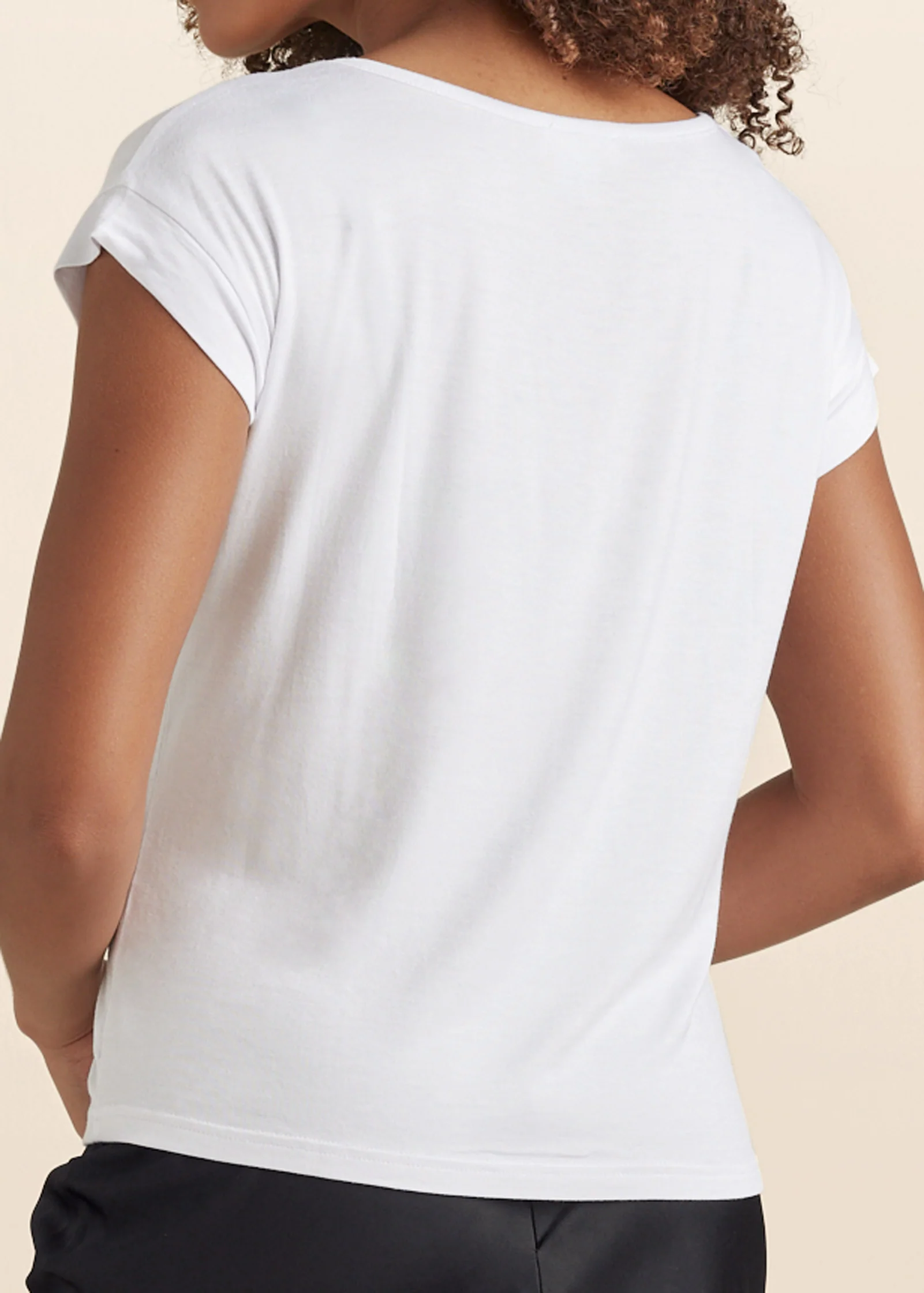 Love print top - White