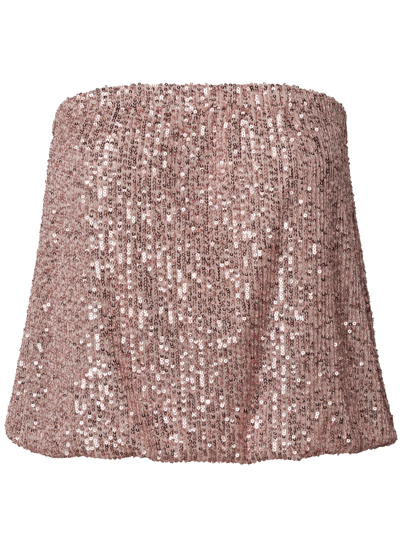 Sequin tube top - Rose Gold