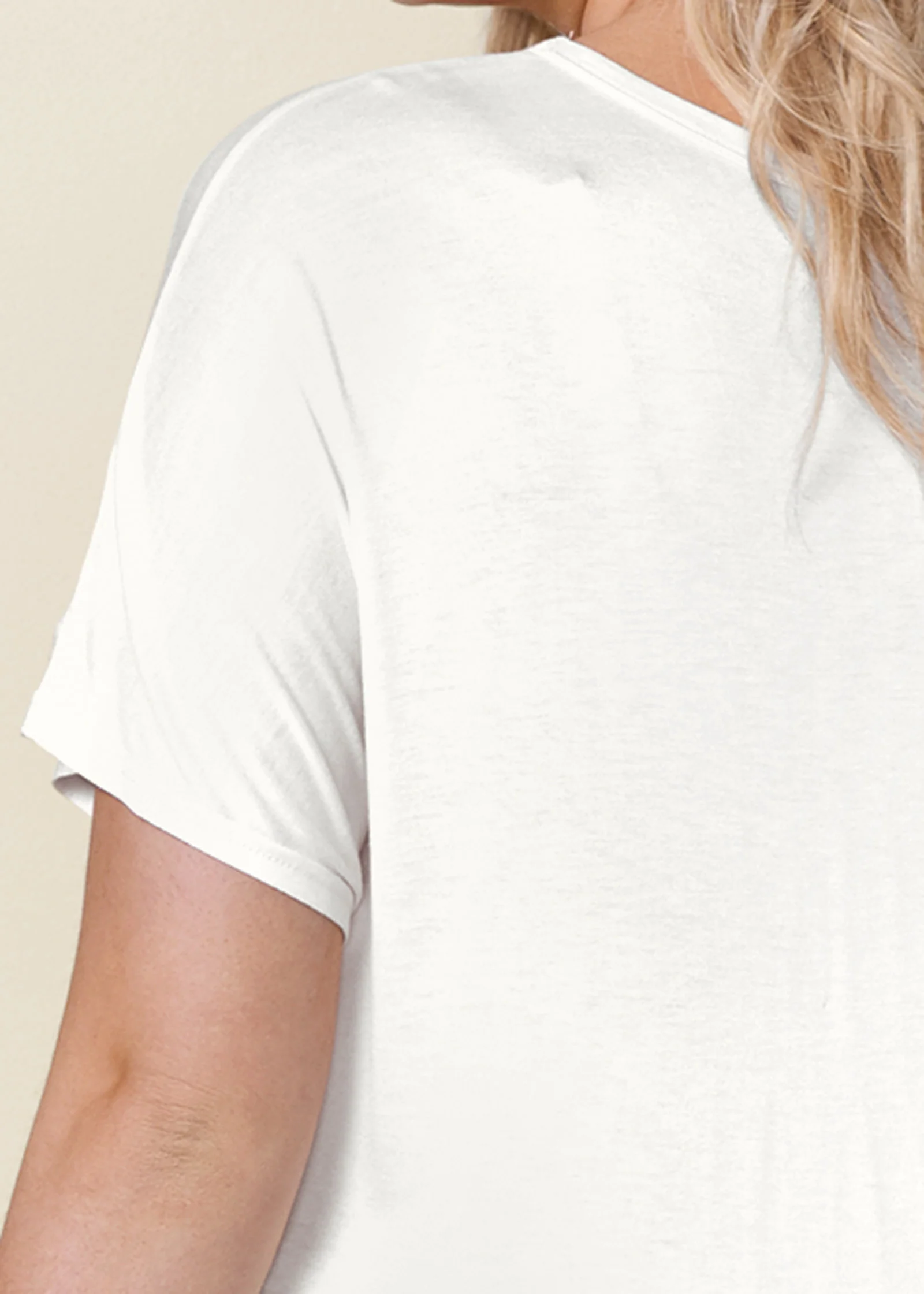 Twisted knot detail tee - White