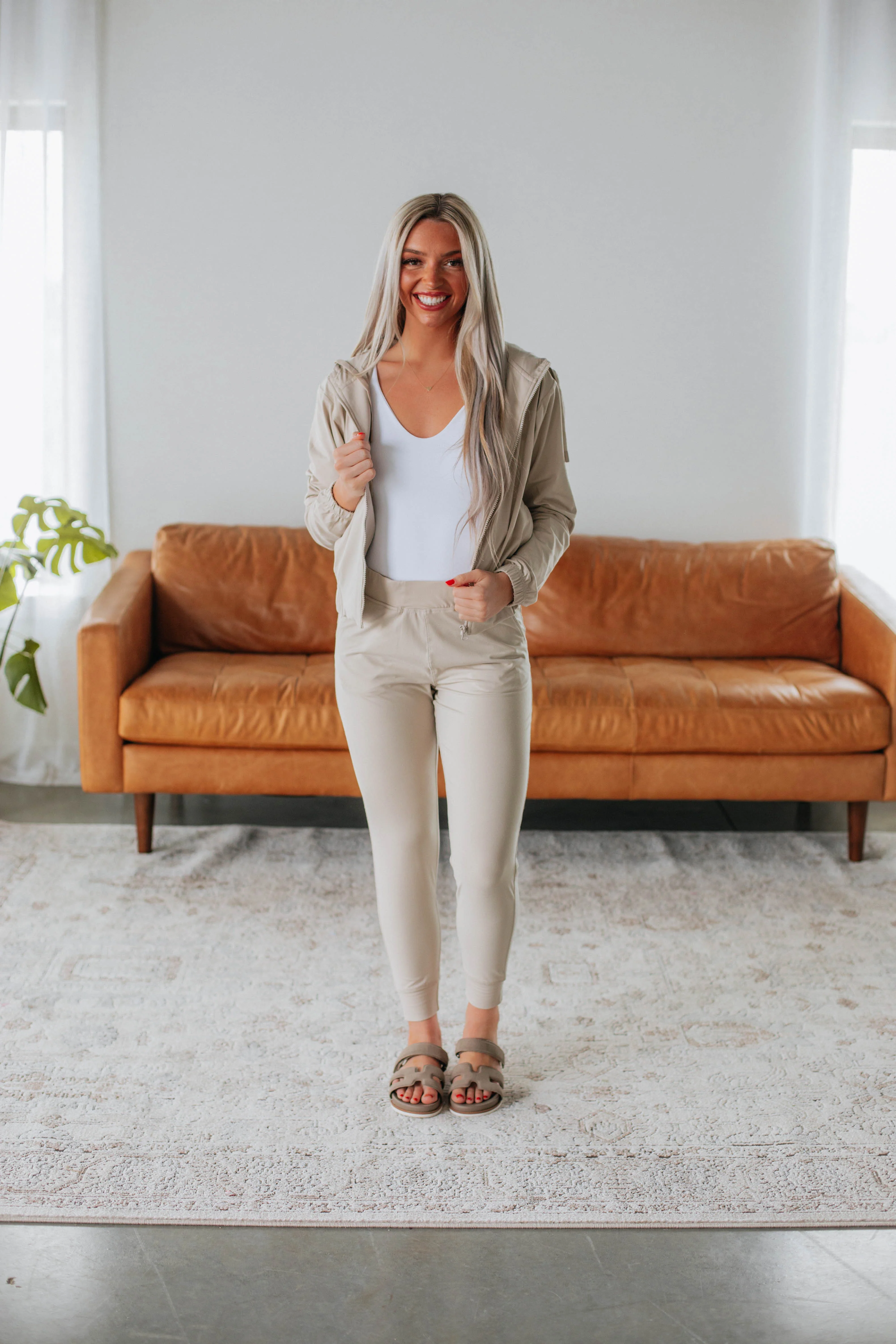 Lynnea Zip-Up Jacket - Natural