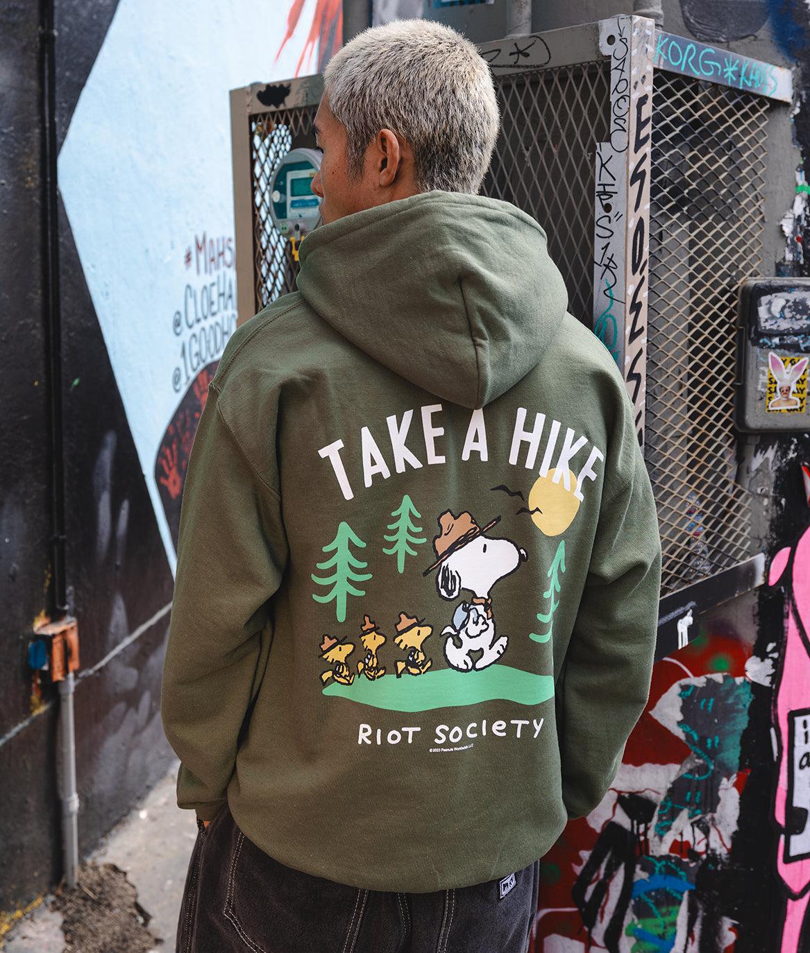 Peanuts Snoopy Take a Hike Mens Hoodie