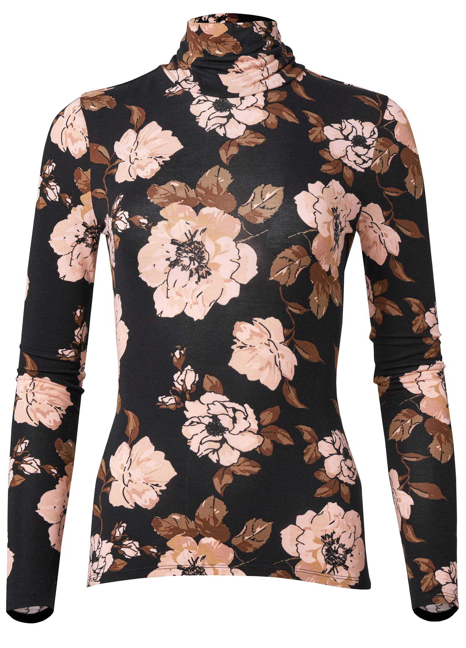 Back cut-out casual top - Black Multi