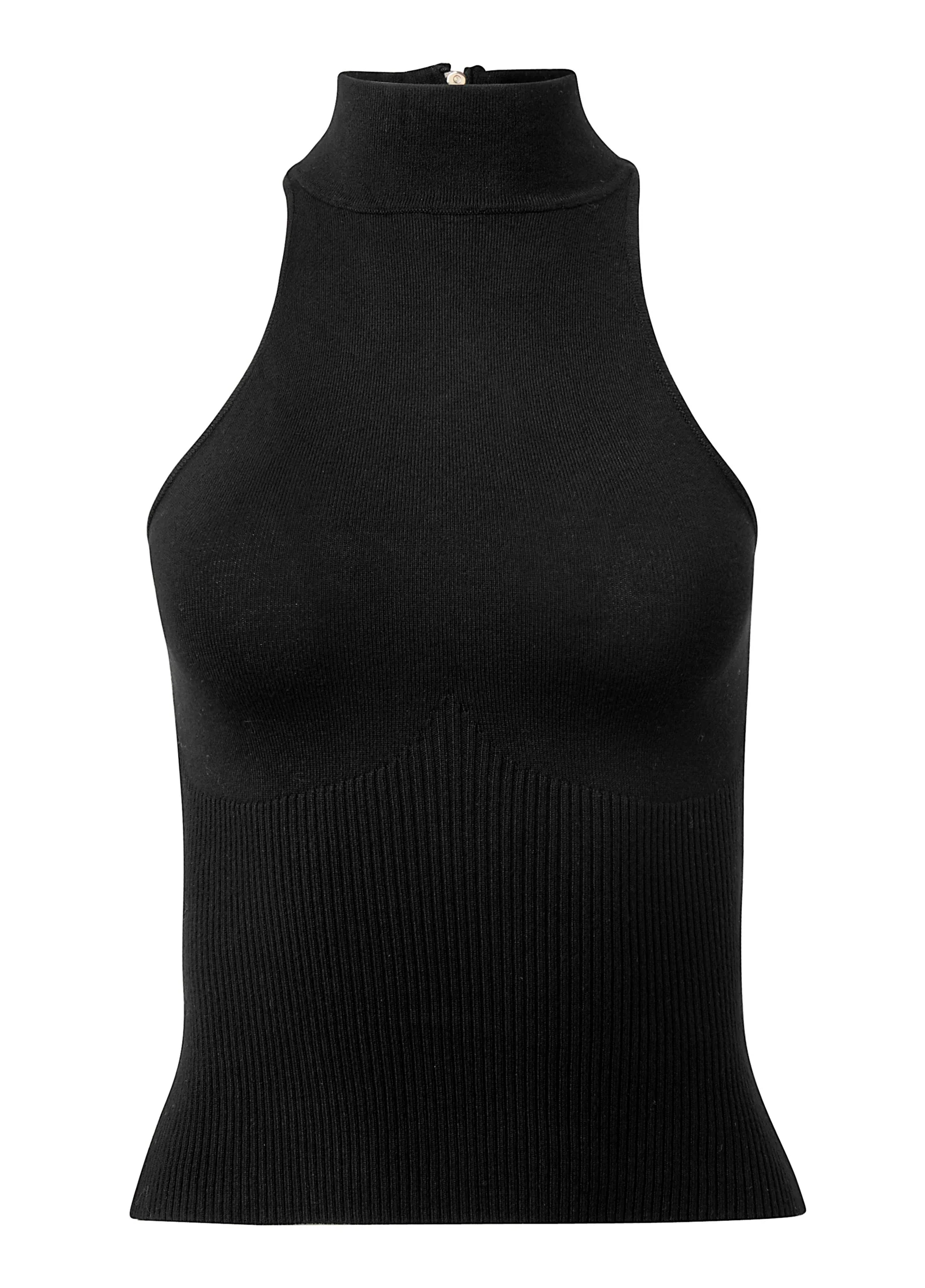 Halter sweater tank - Black