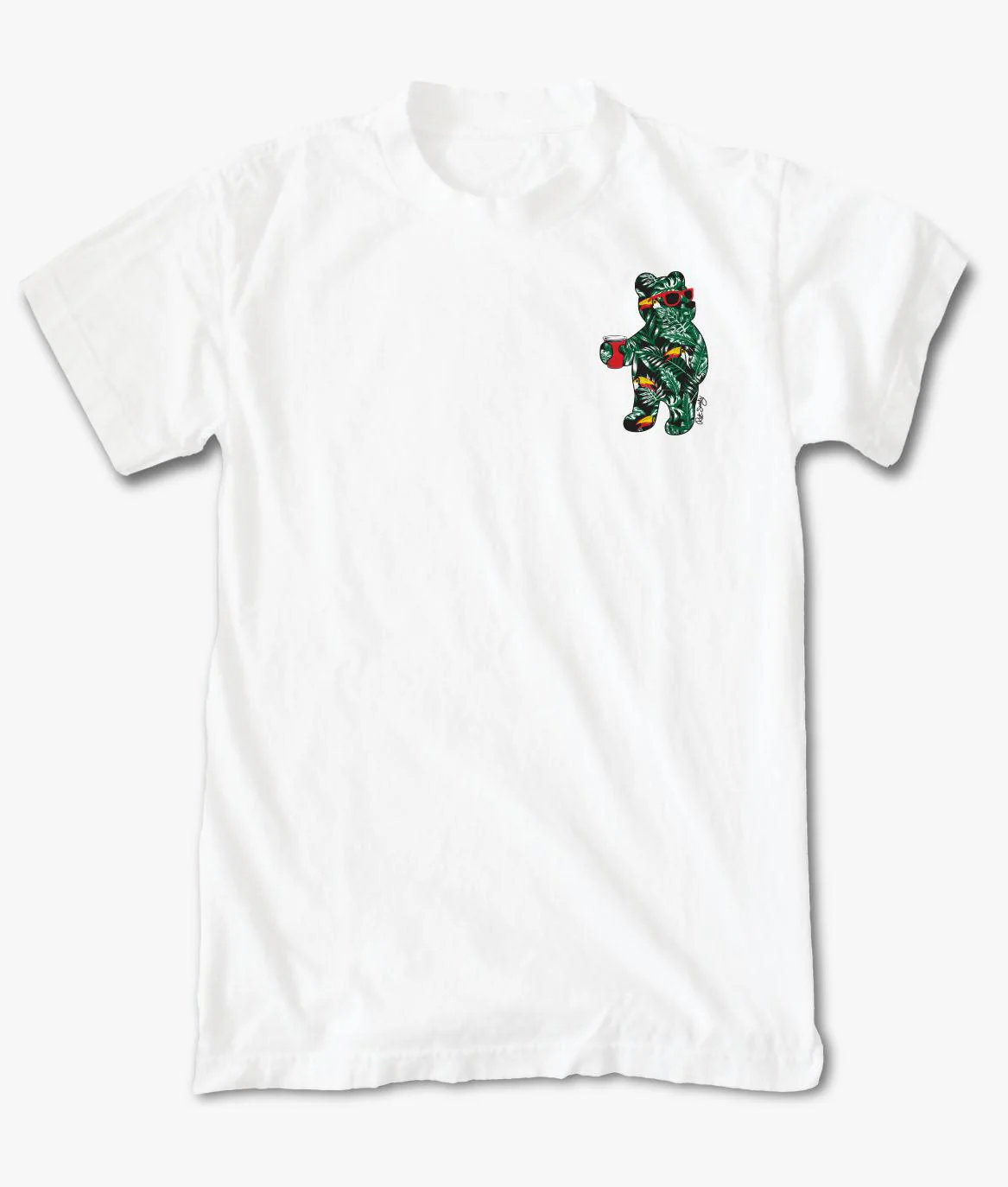 Tropical Toucan Bear Mens T-Shirt