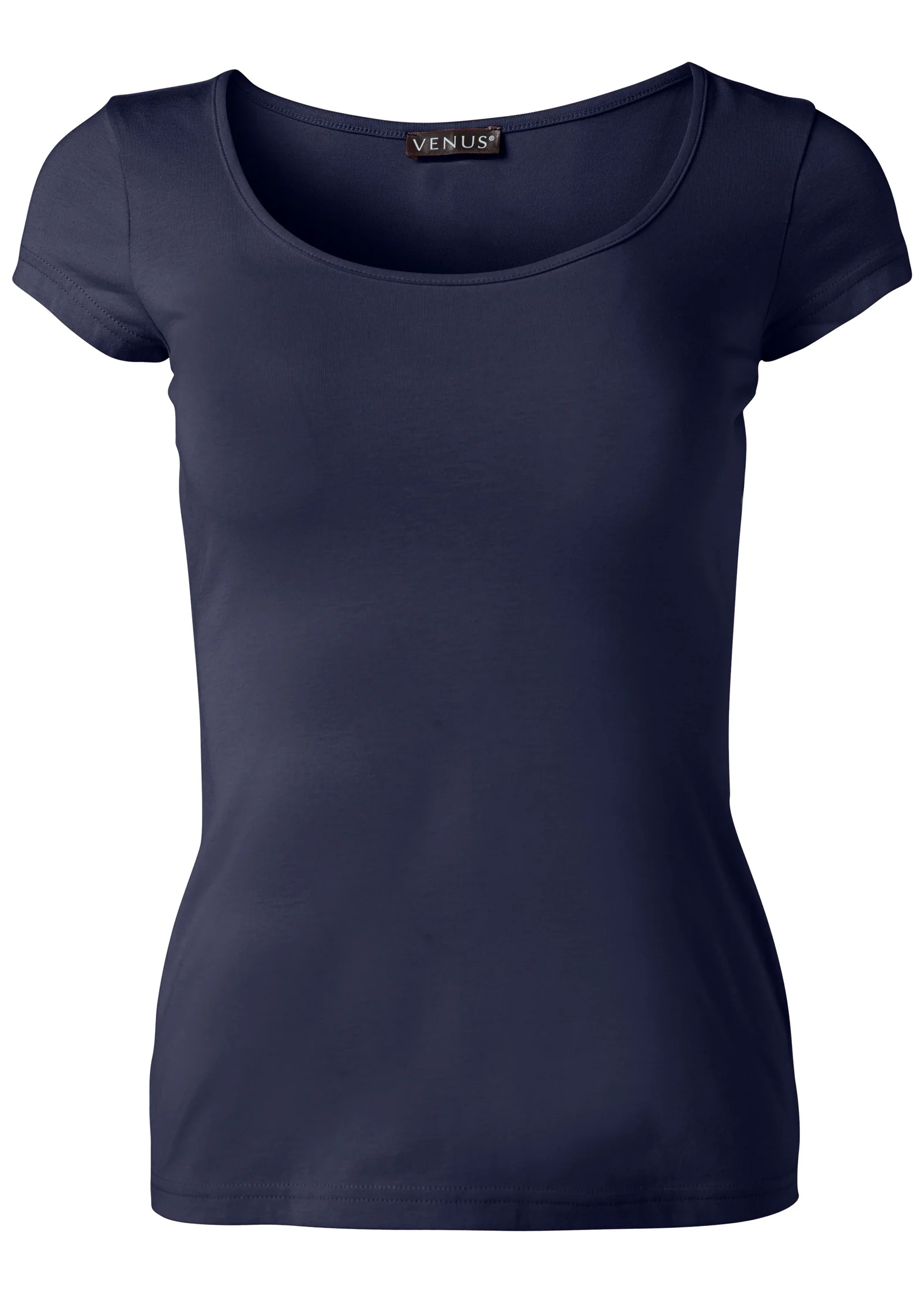 Square neck top - Navy
