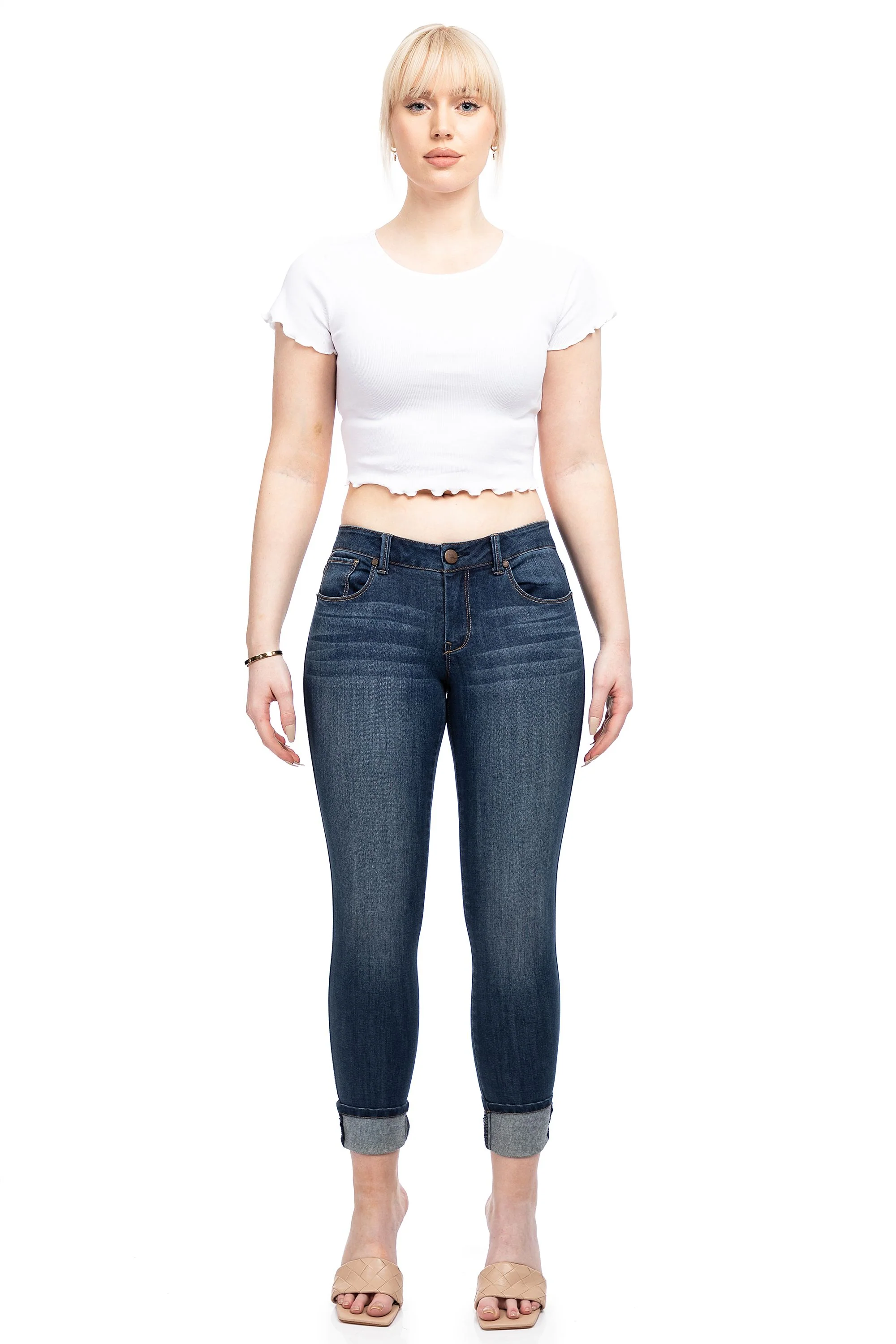 Vintage Berlin Girlfriend Cuff Skinny In Ziggy