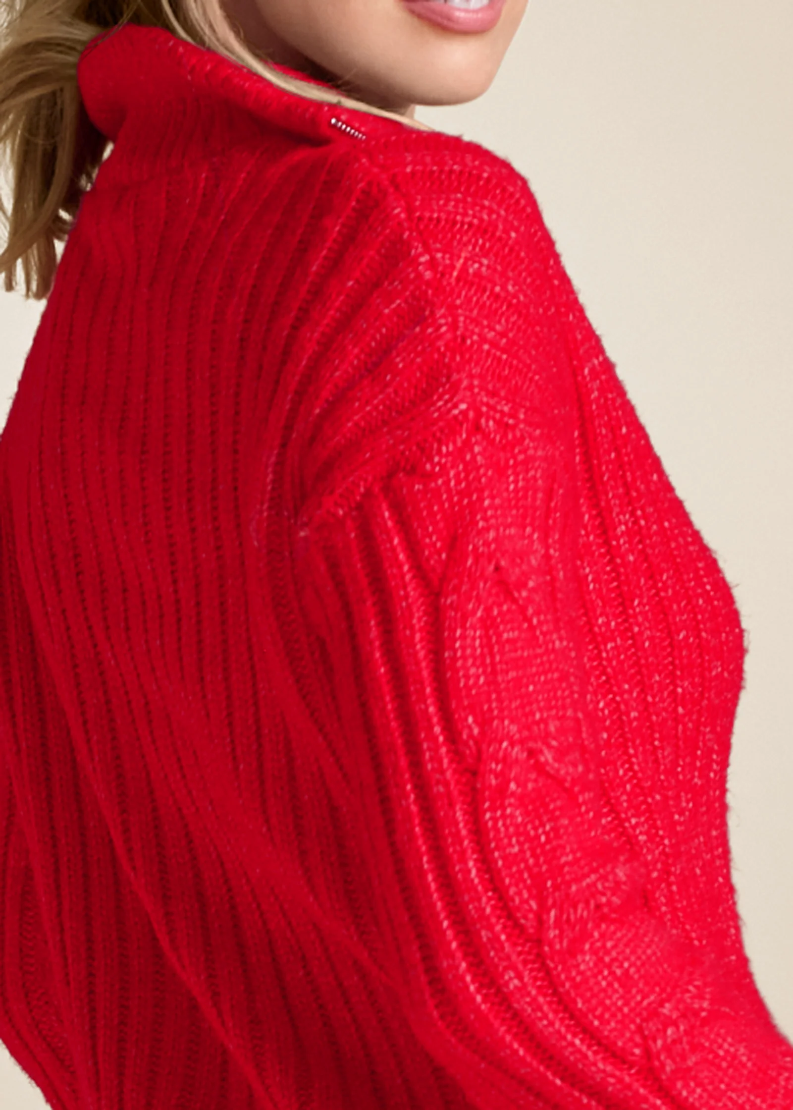 Quarter zip sweater - Red