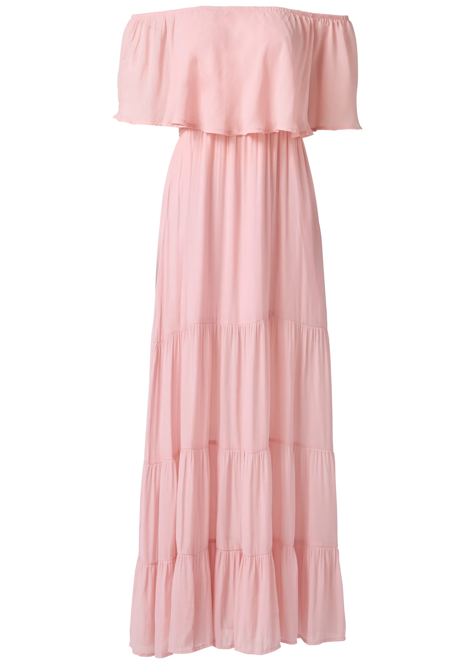 Tiered maxi dress - Blush