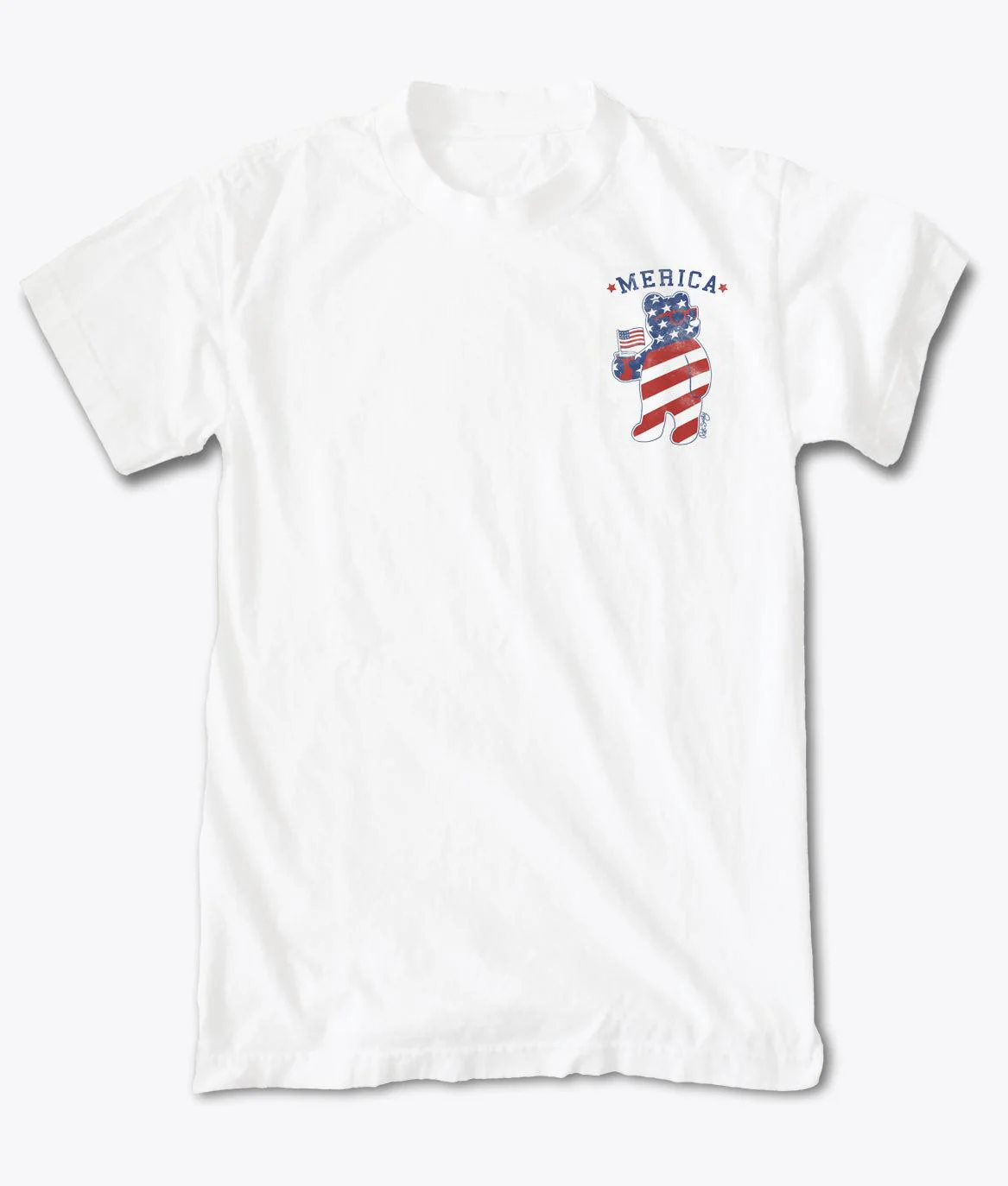 Merica Riot Bear Mens T-Shirt