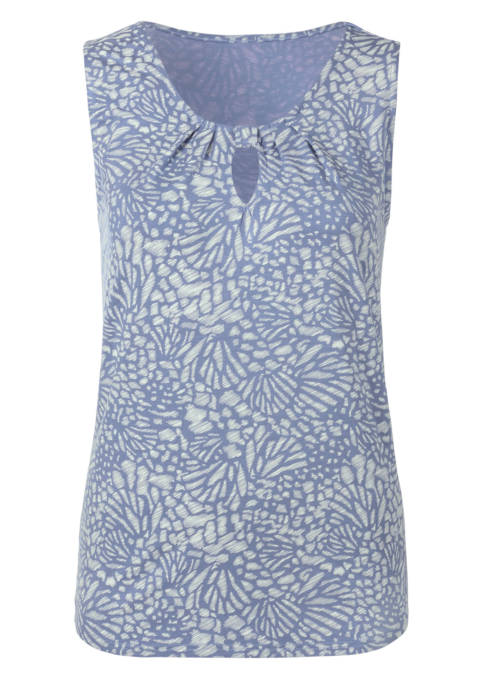 Printed keyhole tank - Blue & White
