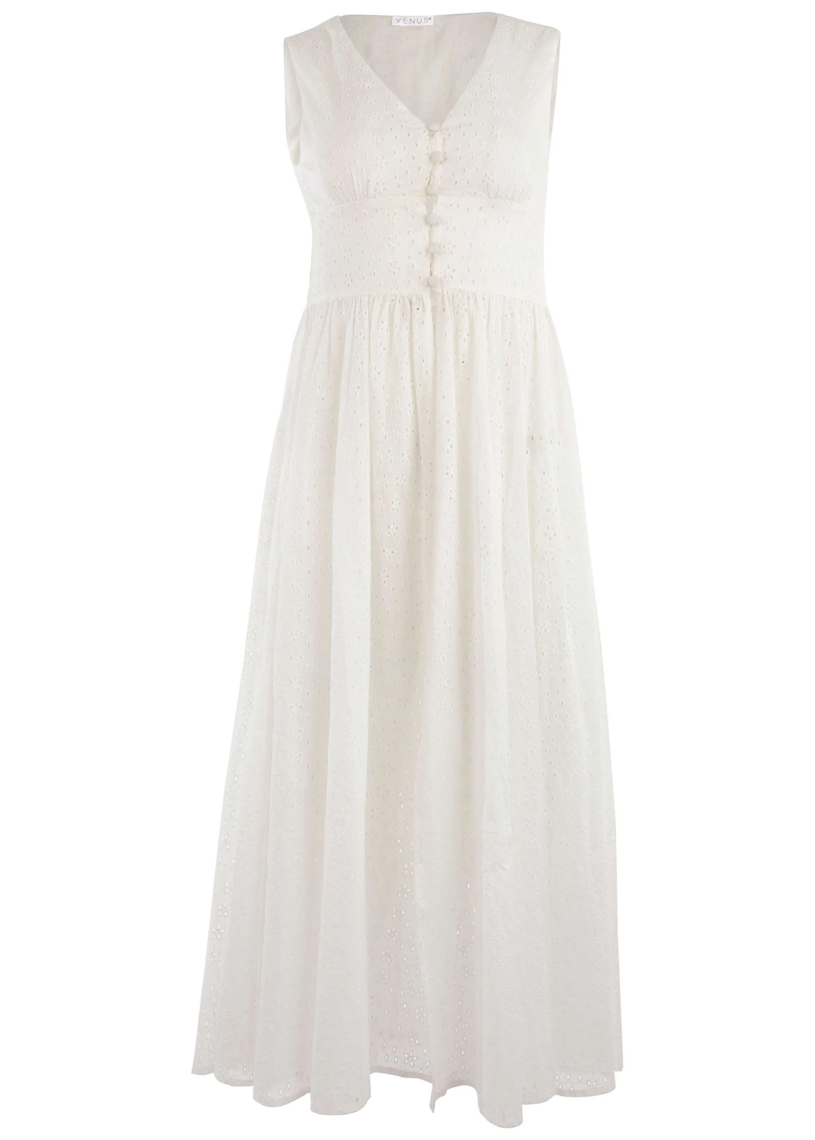 Eyelet maxi top - Off White