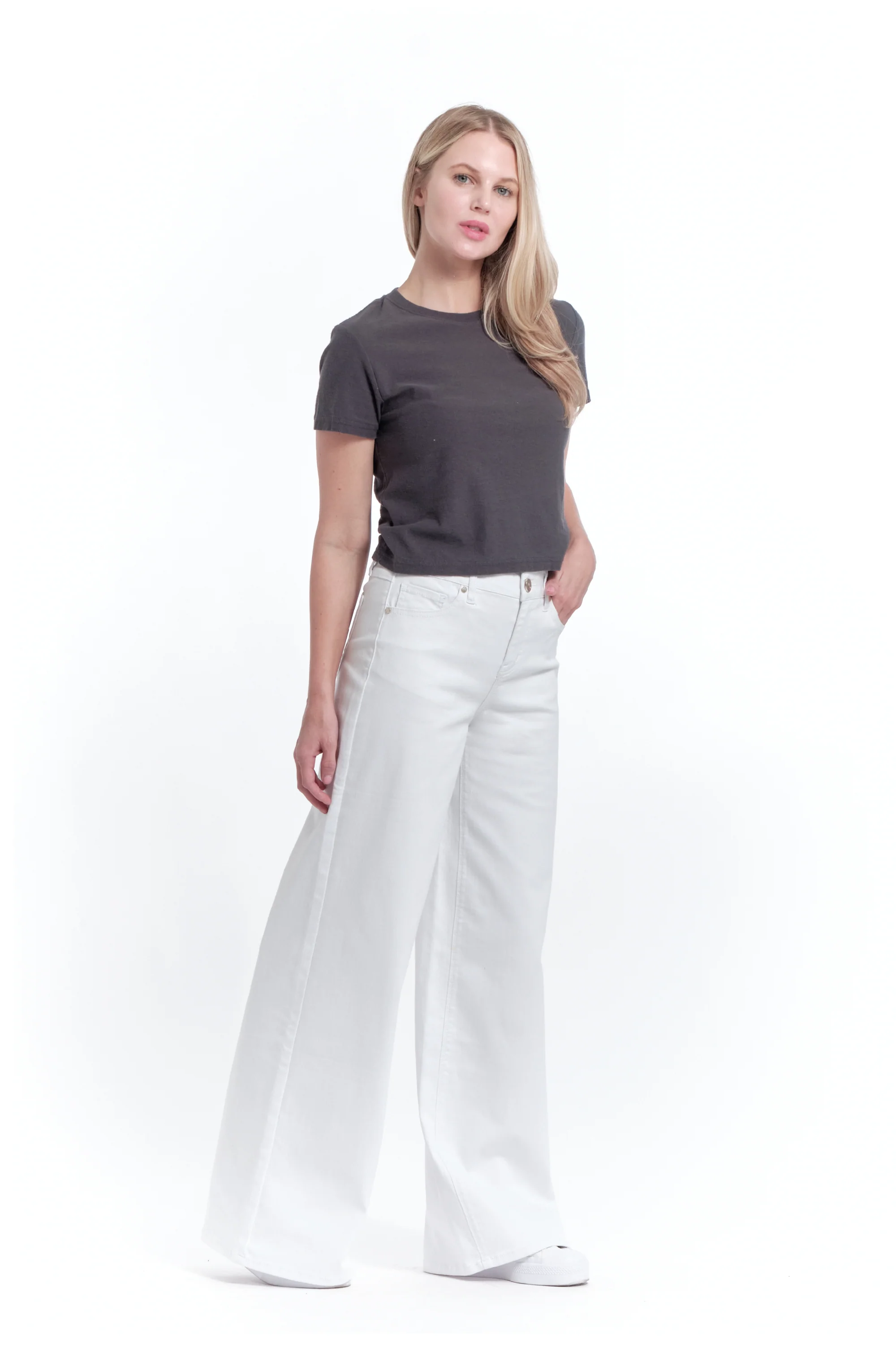 Re:Denim Wide Leg in White