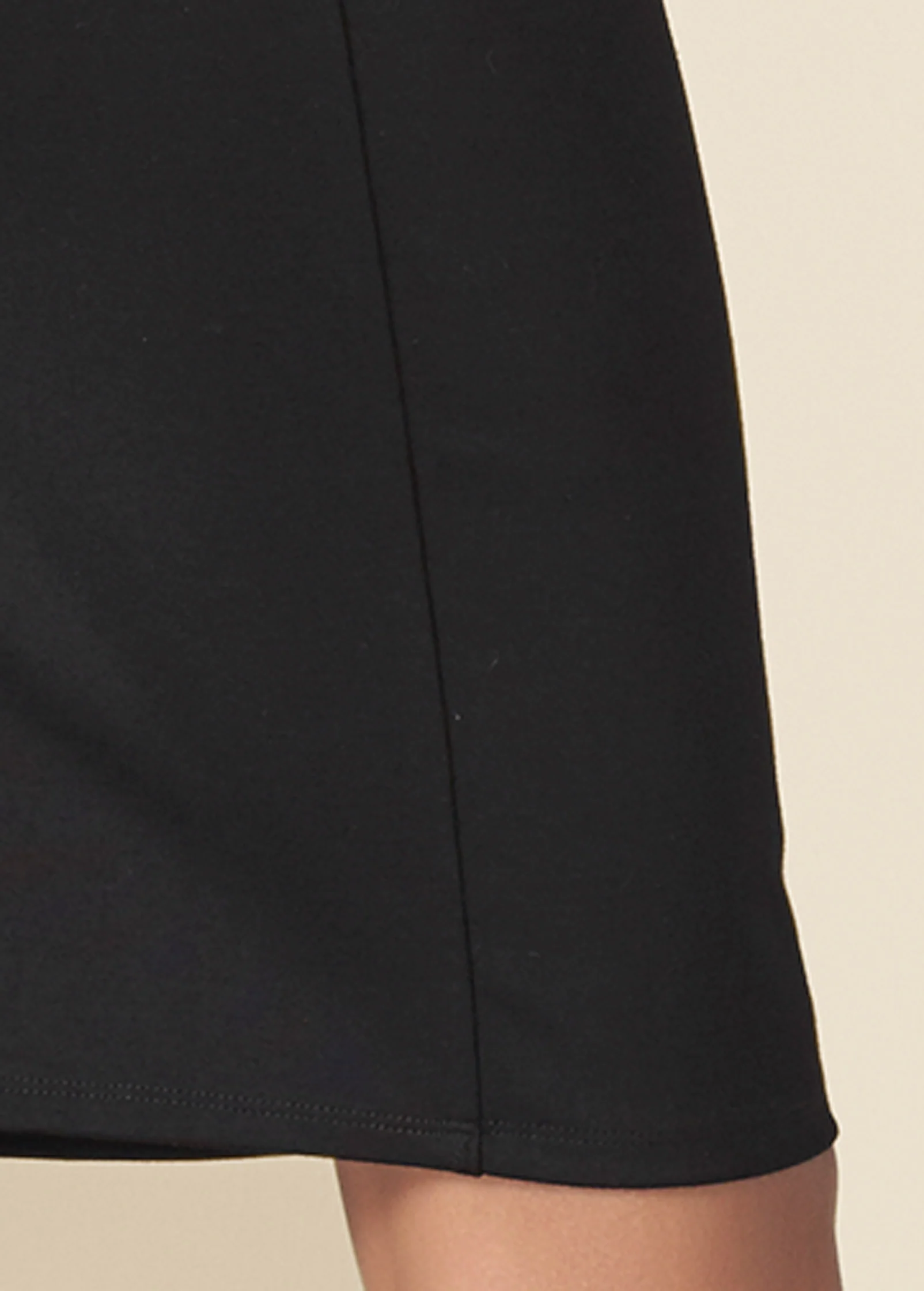 Belted pencil-skirt dress - White & Black