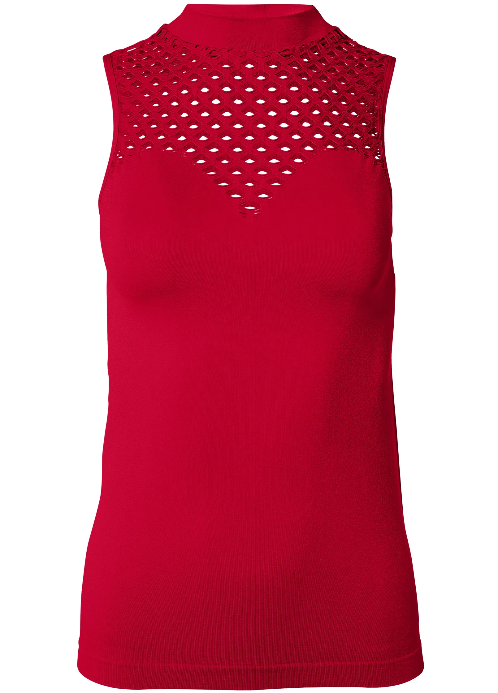Sleeveless seamless top - Red