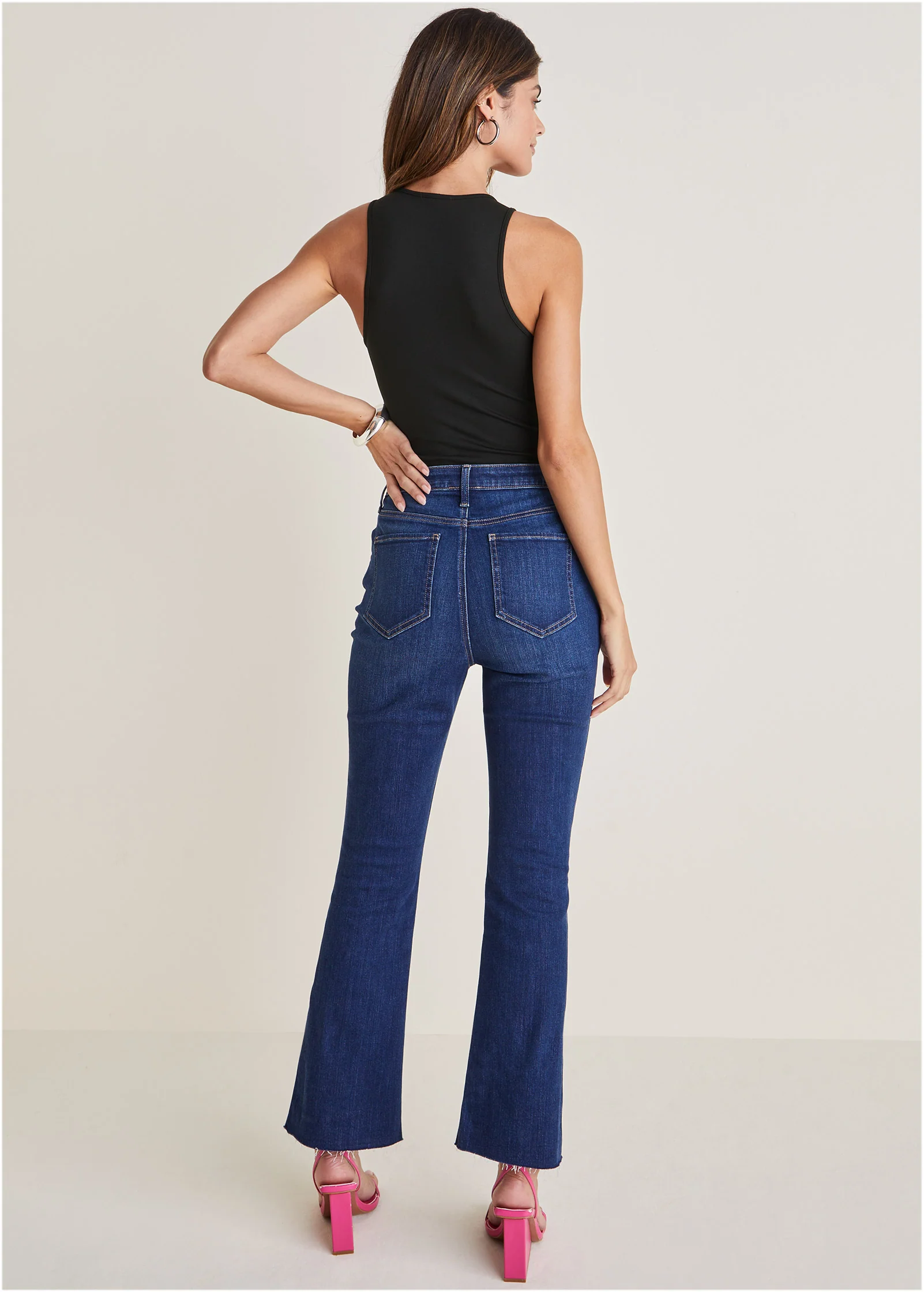 Floral print bodysuit - Black