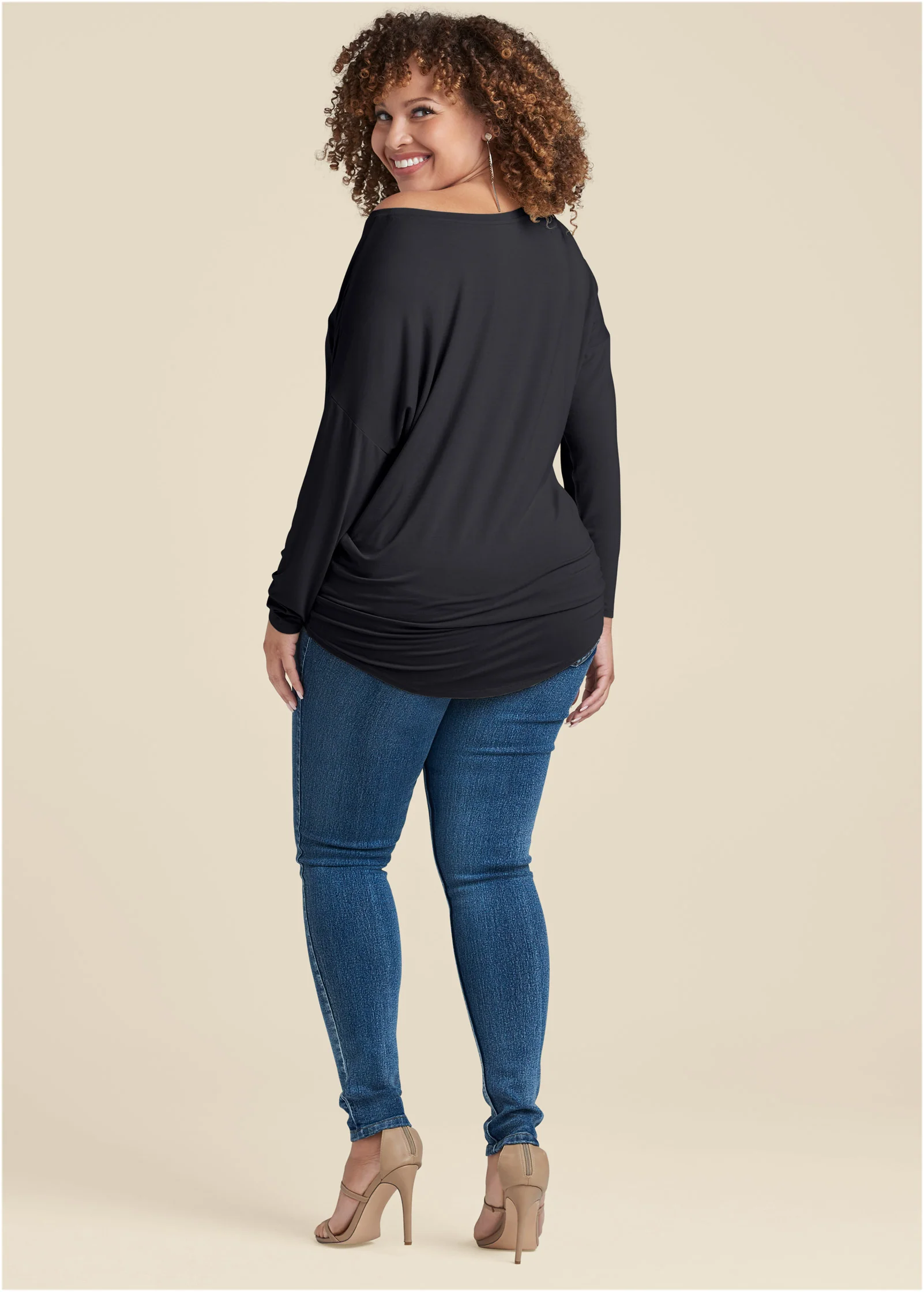 Casual long sleeve tee - Black