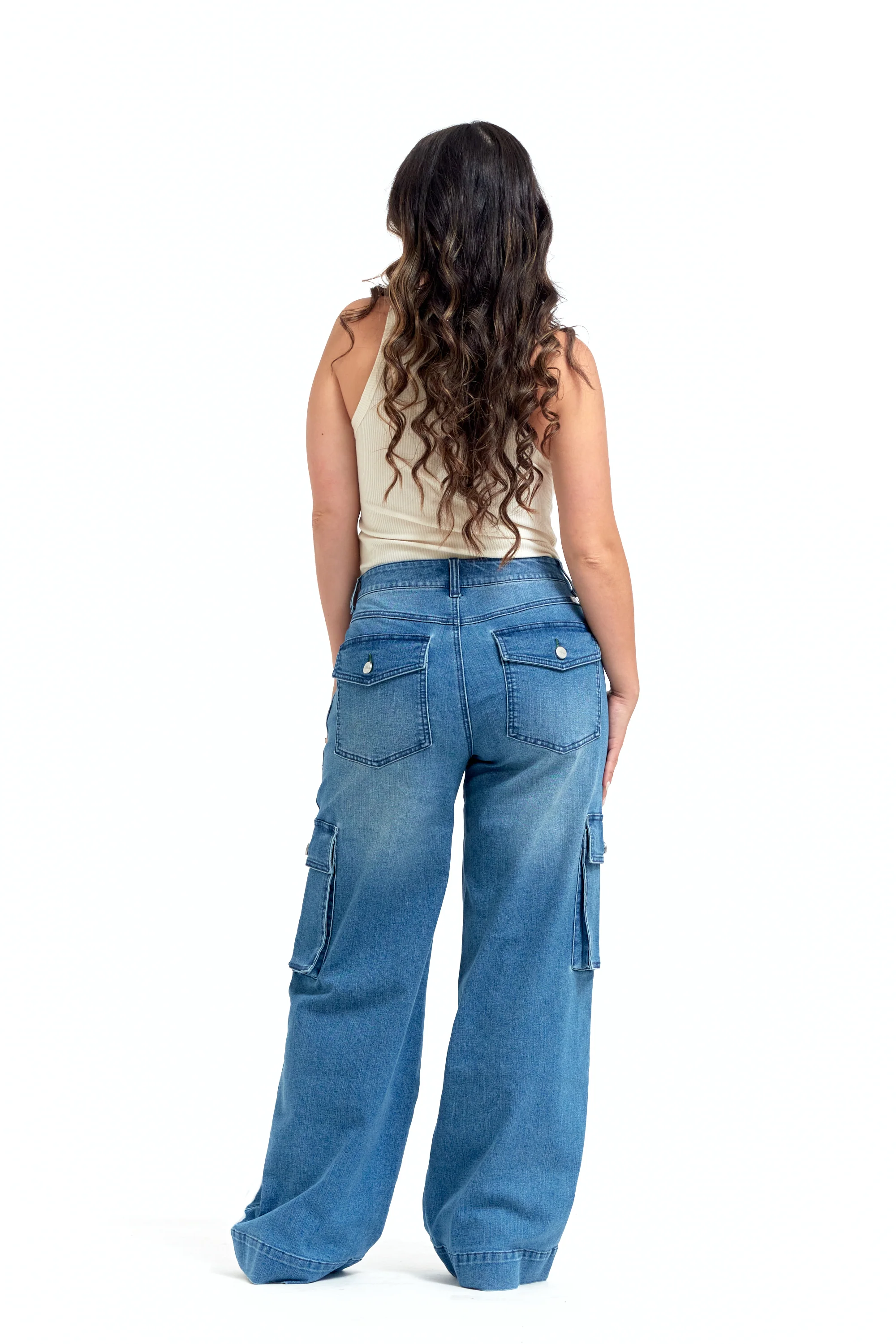 Petite Re:Denim Wide Leg in Zayden