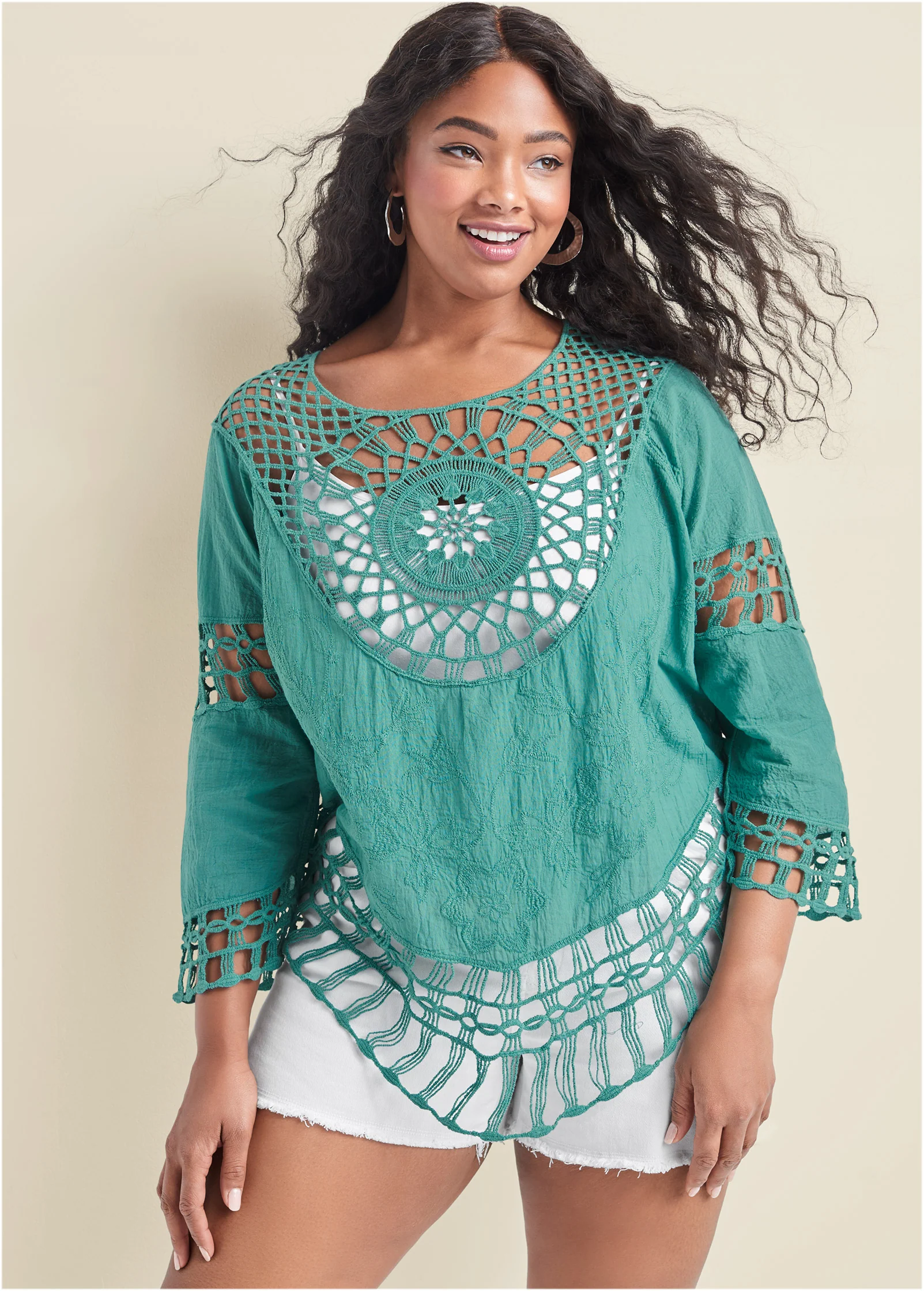 Crochet top - Turquoise
