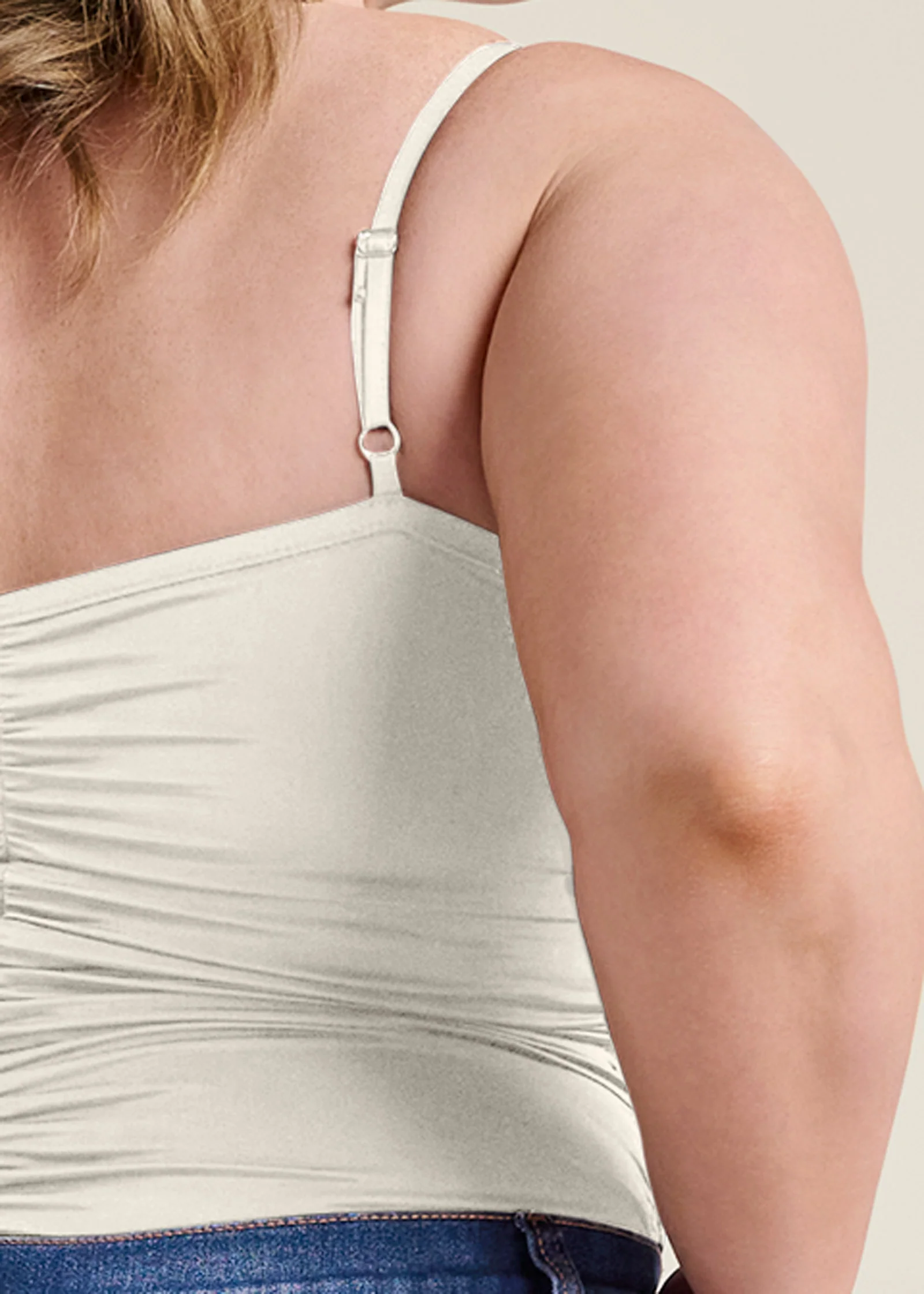 Shape Embrace ruched bodysuit - Off White