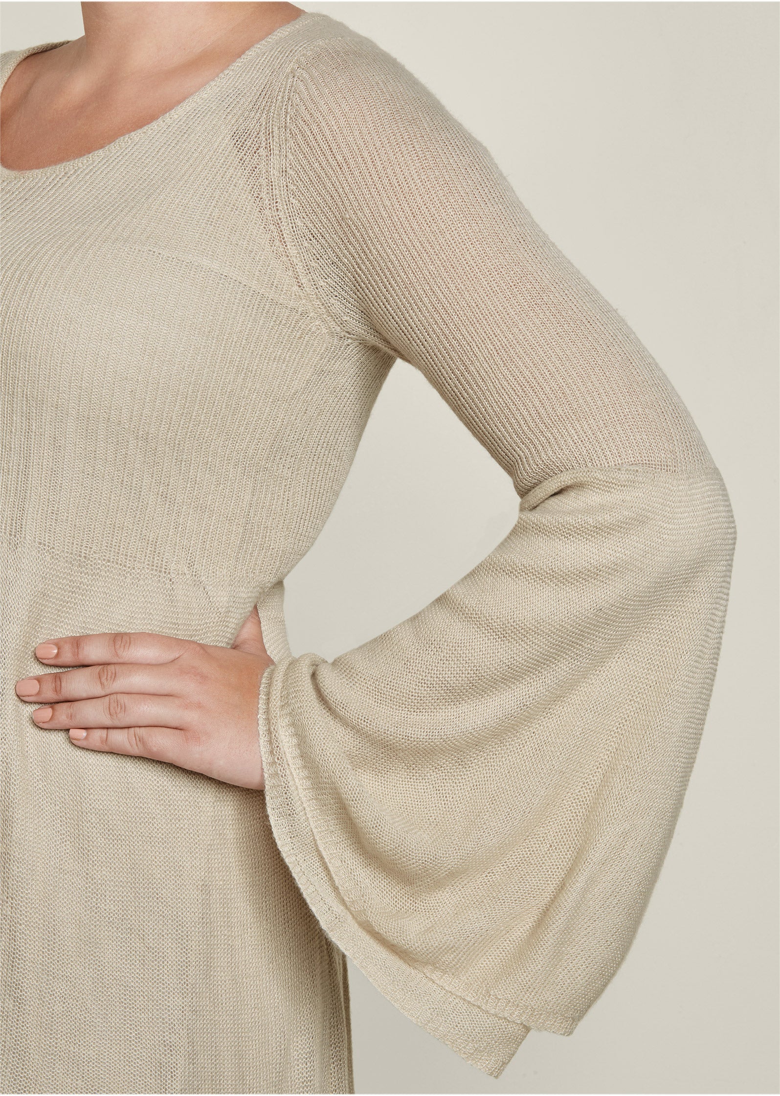 Boho sweater dress - Oatmeal