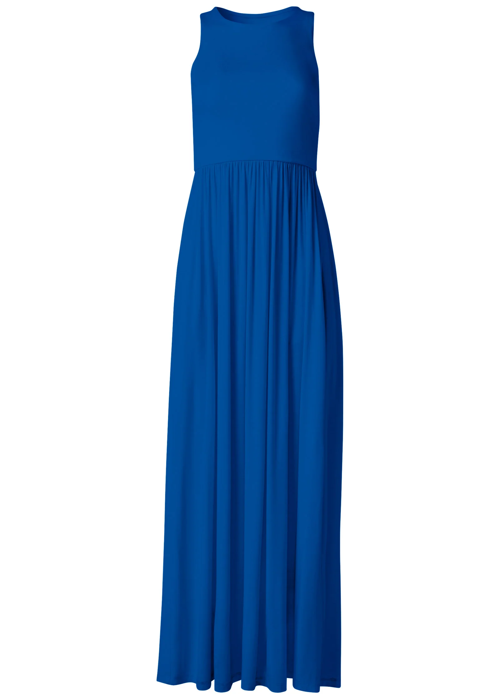 Maxi dress with pockets - Blue