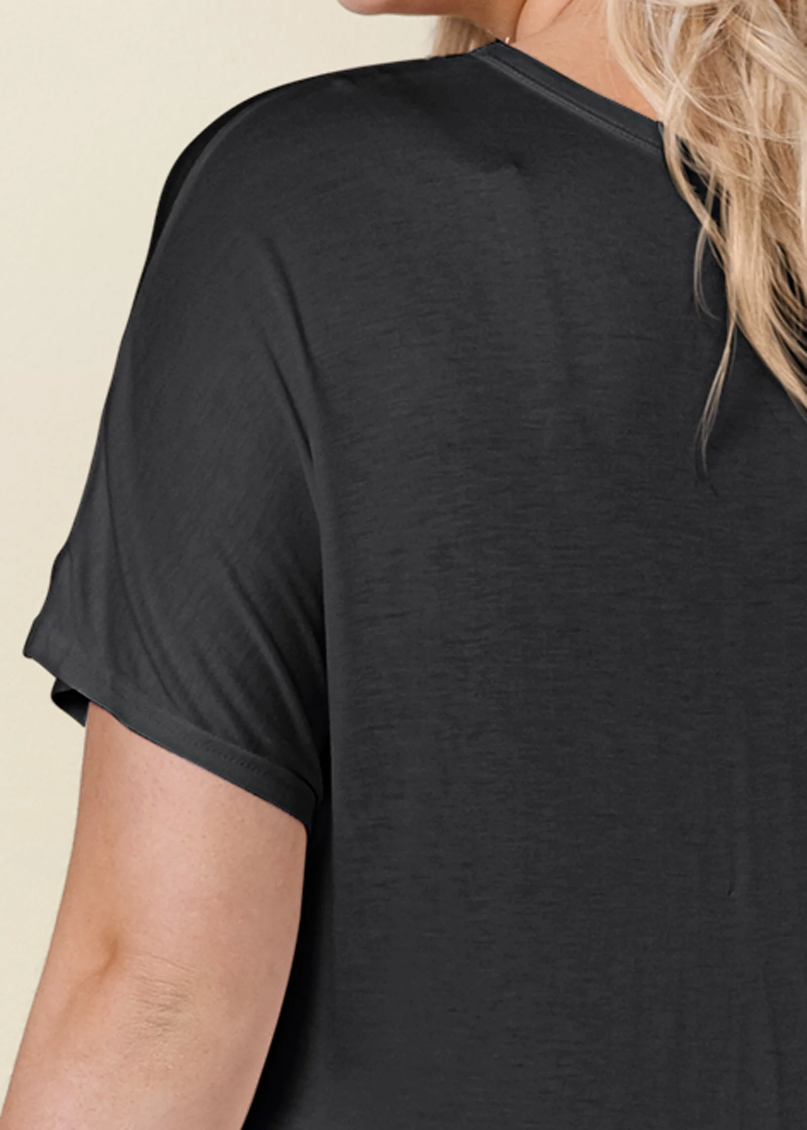 Twisted knot detail tee - Black