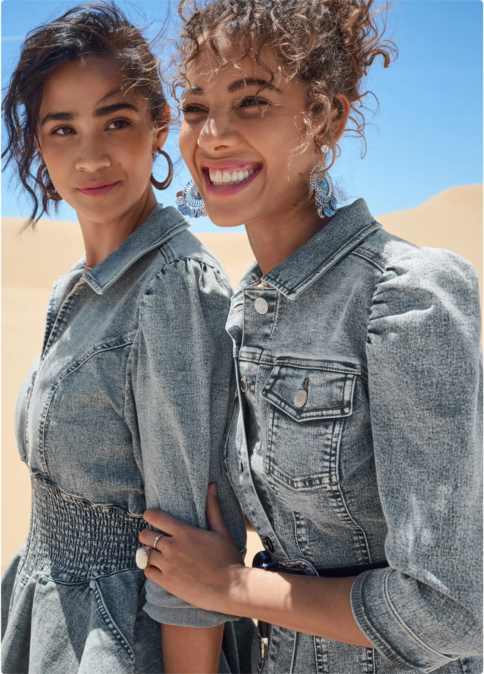 Button-up denim dress - Cool Wash