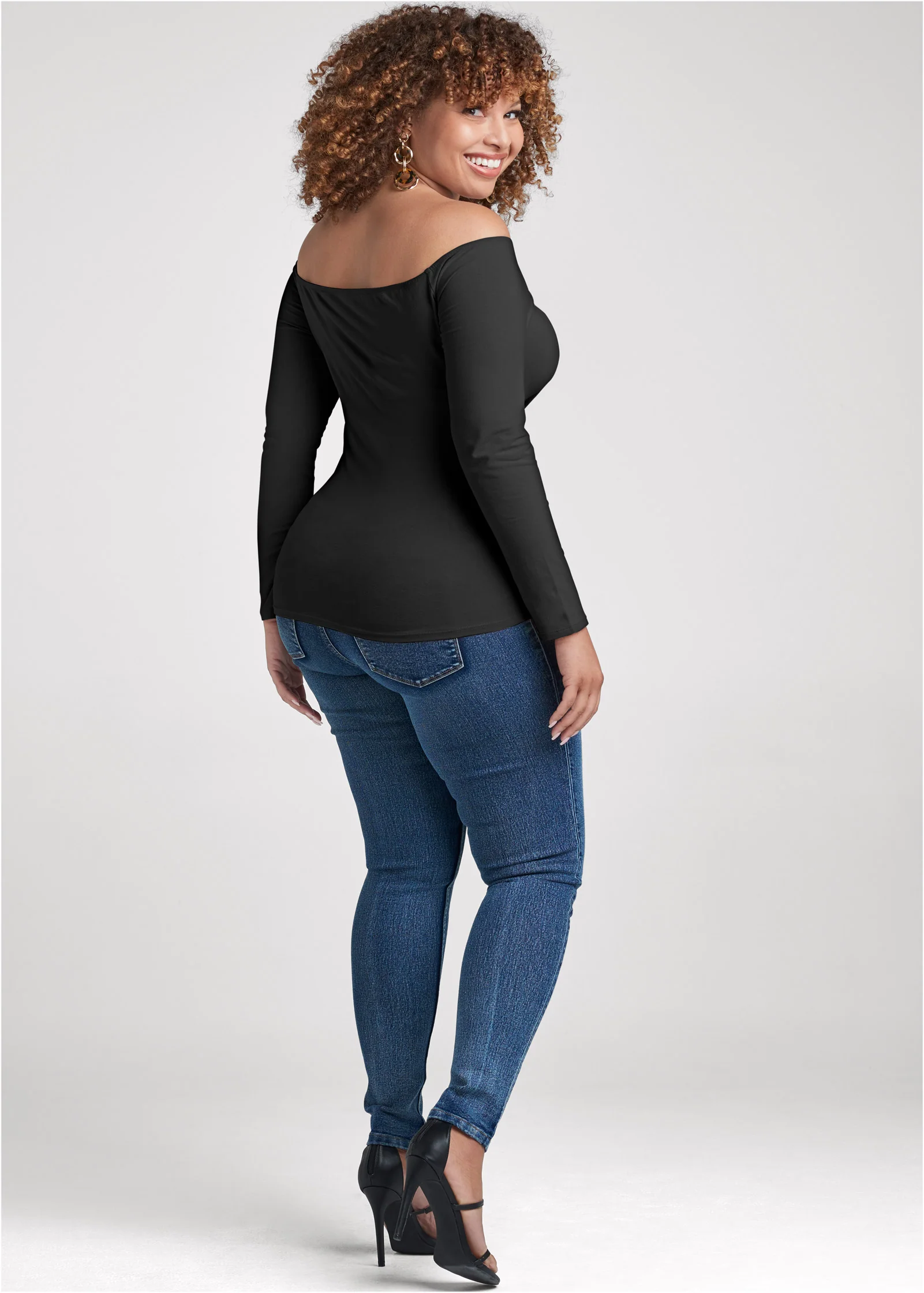 Off-the-shoulder top - Black