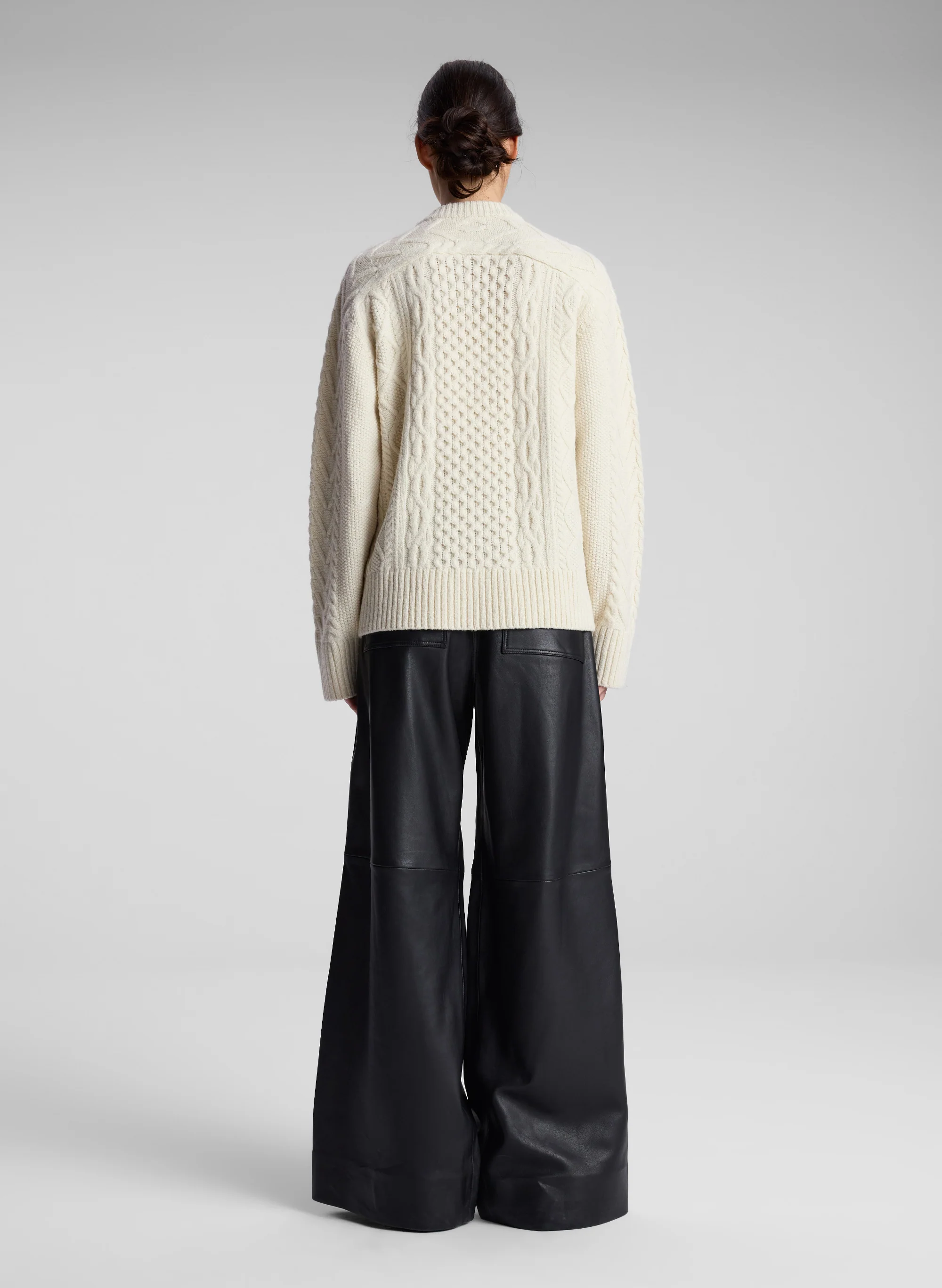 Kyra Merino Cable Knit Sweater