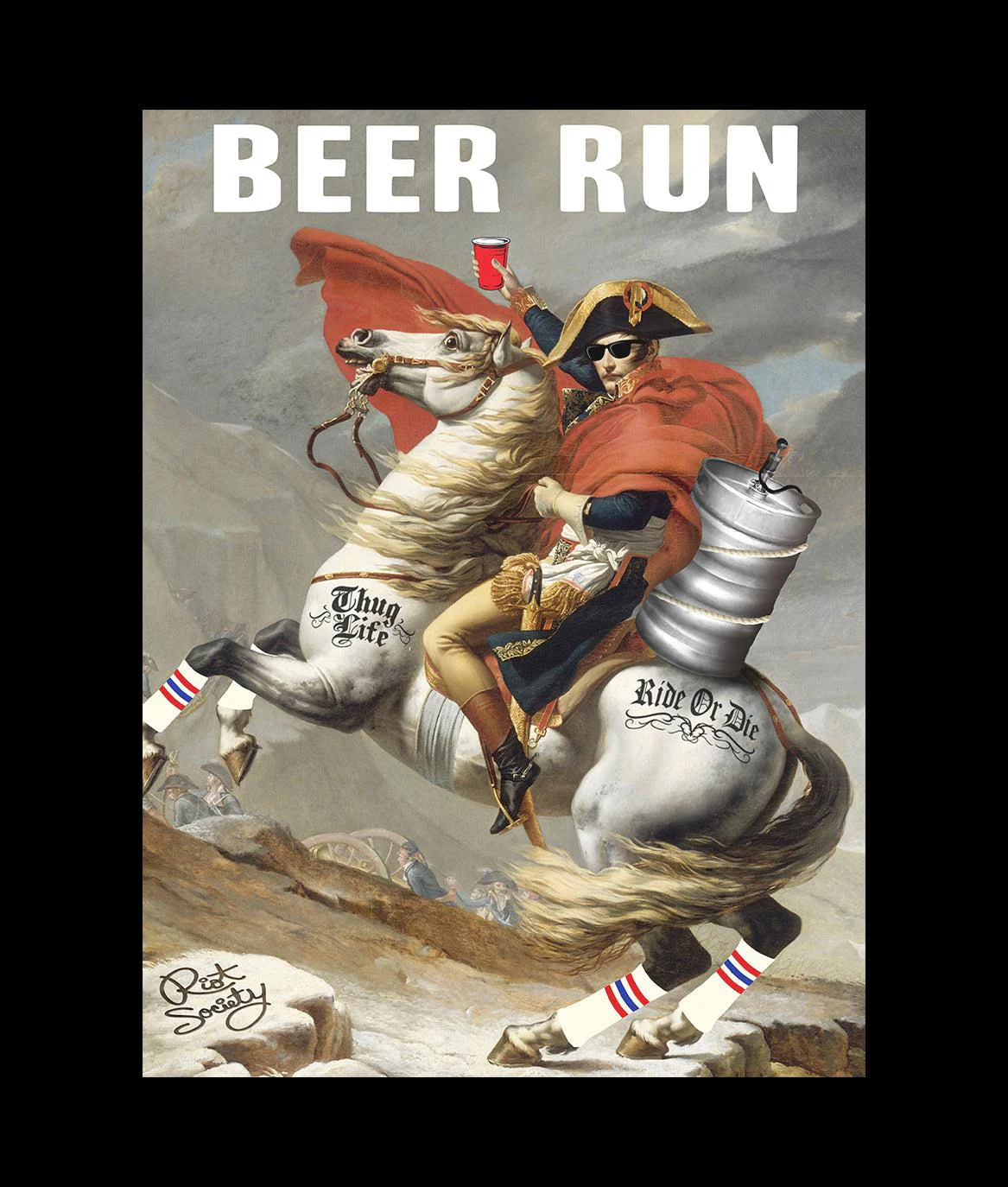 Beer Run Mens T-Shirt
