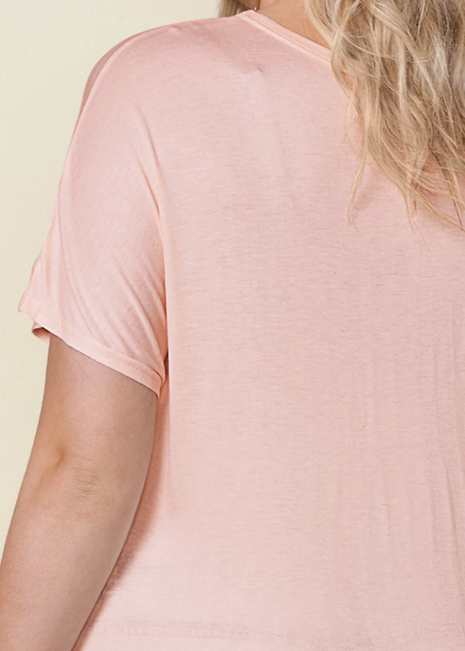 Twisted knot detail tee - Blush