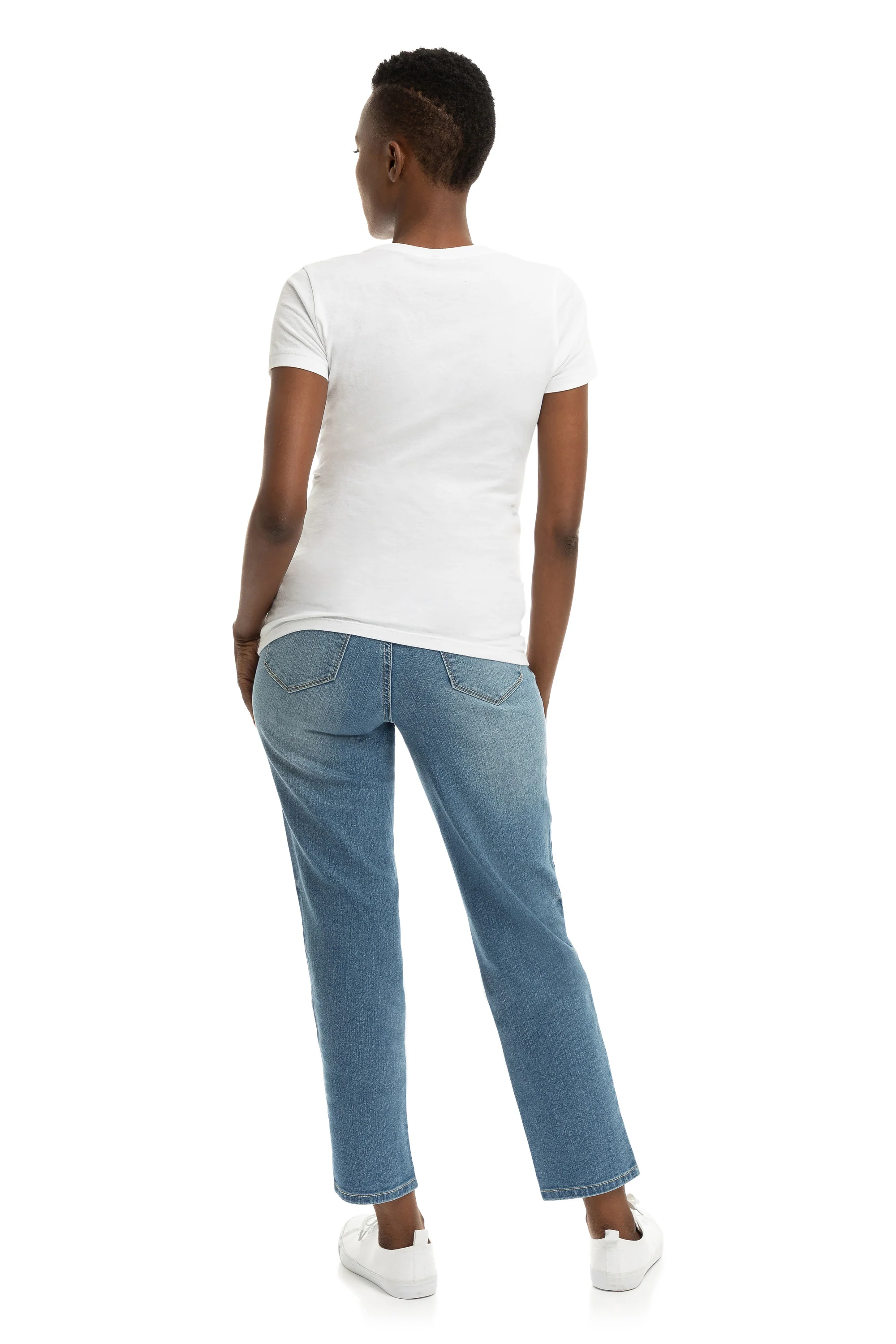 Maternity Eco Straight Jean w/ Bellyband in Kinsley
