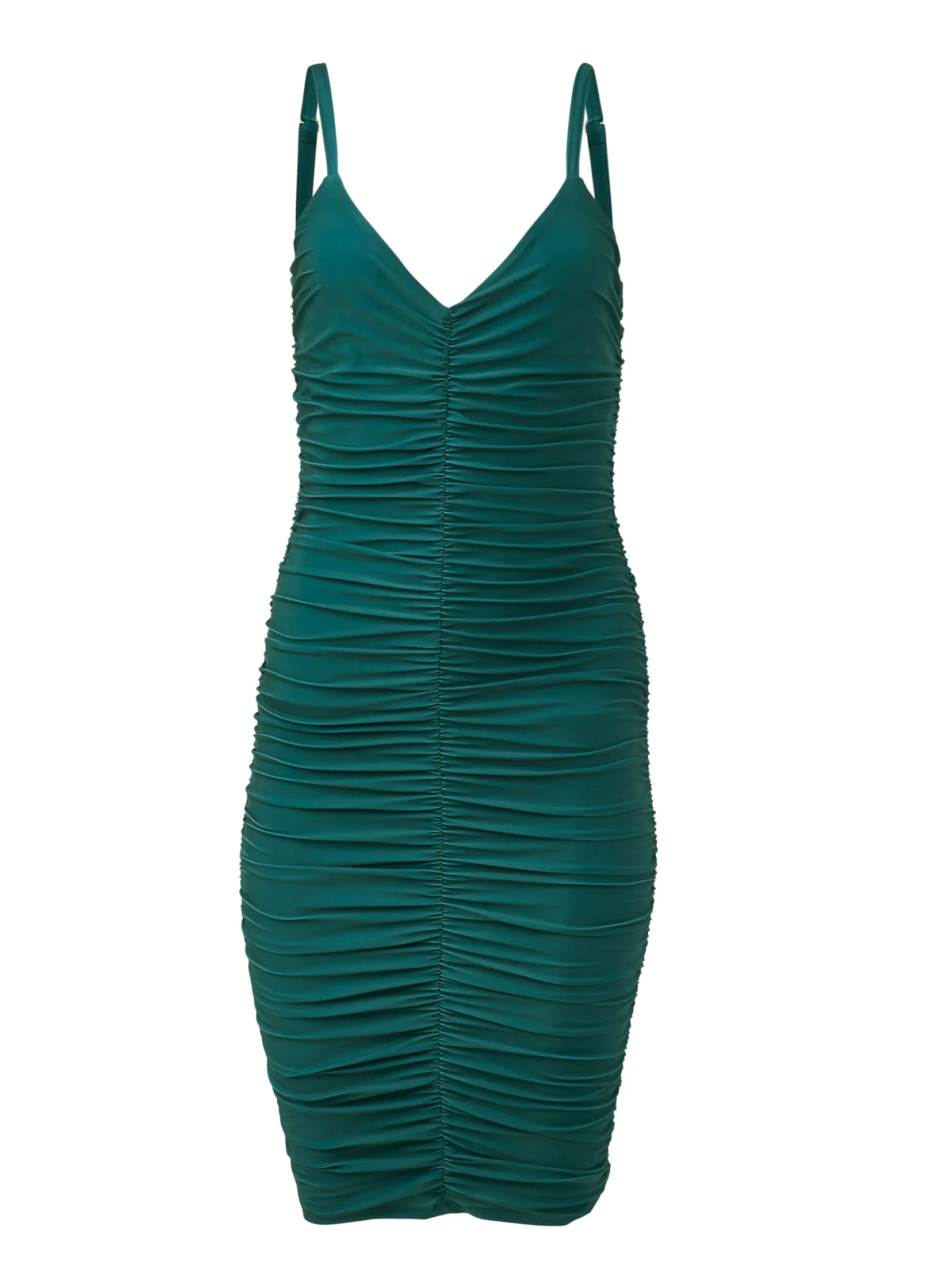 Ruched mini dress - Green