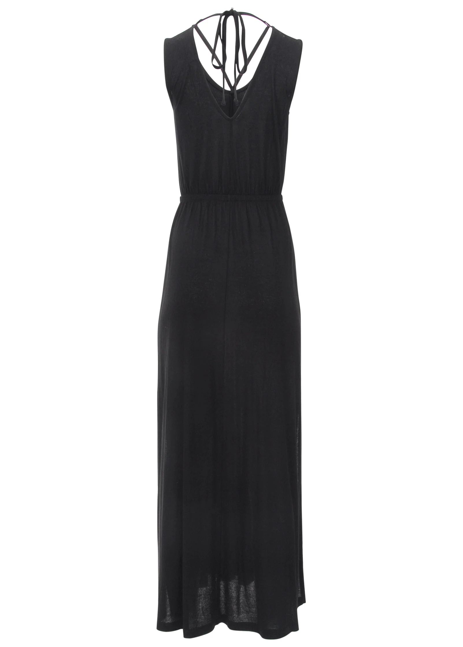 Open back maxi dress - Black