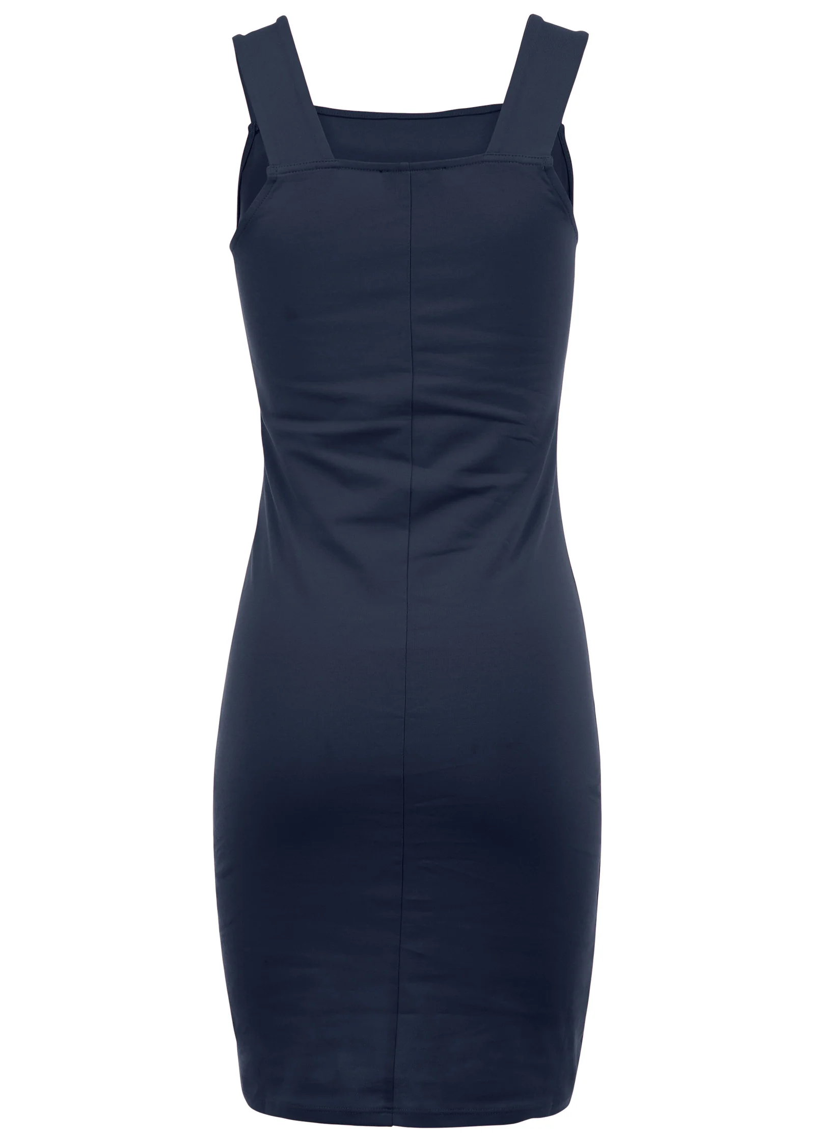 Square neck tank dress - Navy