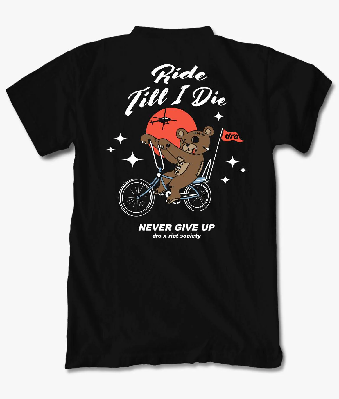 Dro x Riot Society Ride Till I Die Mens T-Shirt